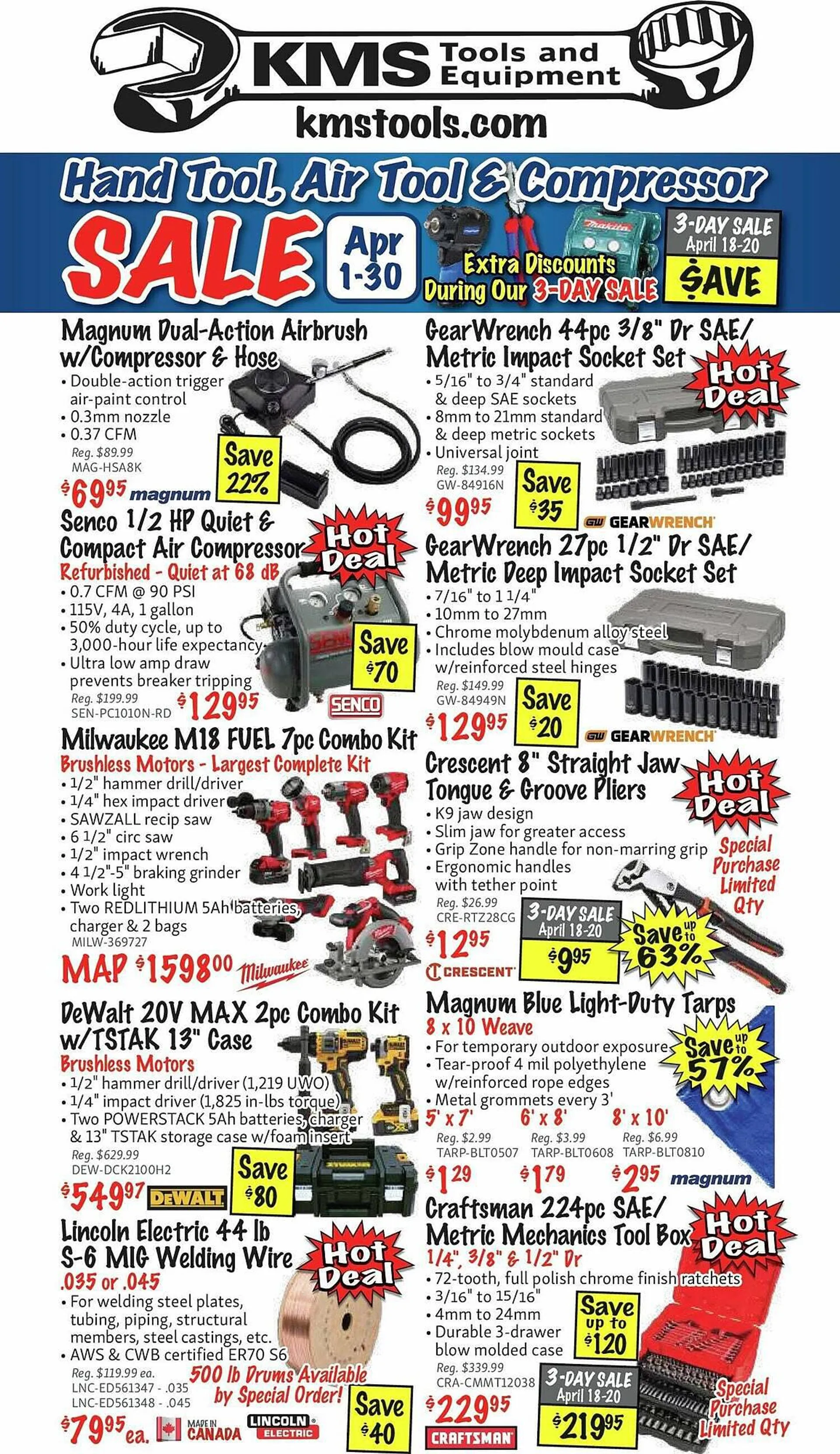 KMS Tools flyer from April 1 to May 1 2024 - flyer page 48