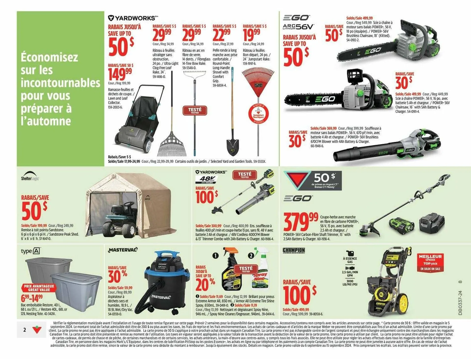 Canadian Tire flyer from September 5 to September 13 2024 - flyer page 2