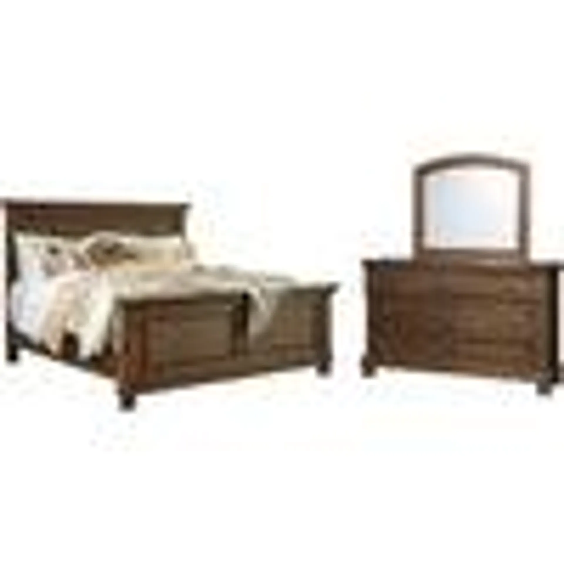 Flynnter 5 Piece Bedroom Package - Medium Brown