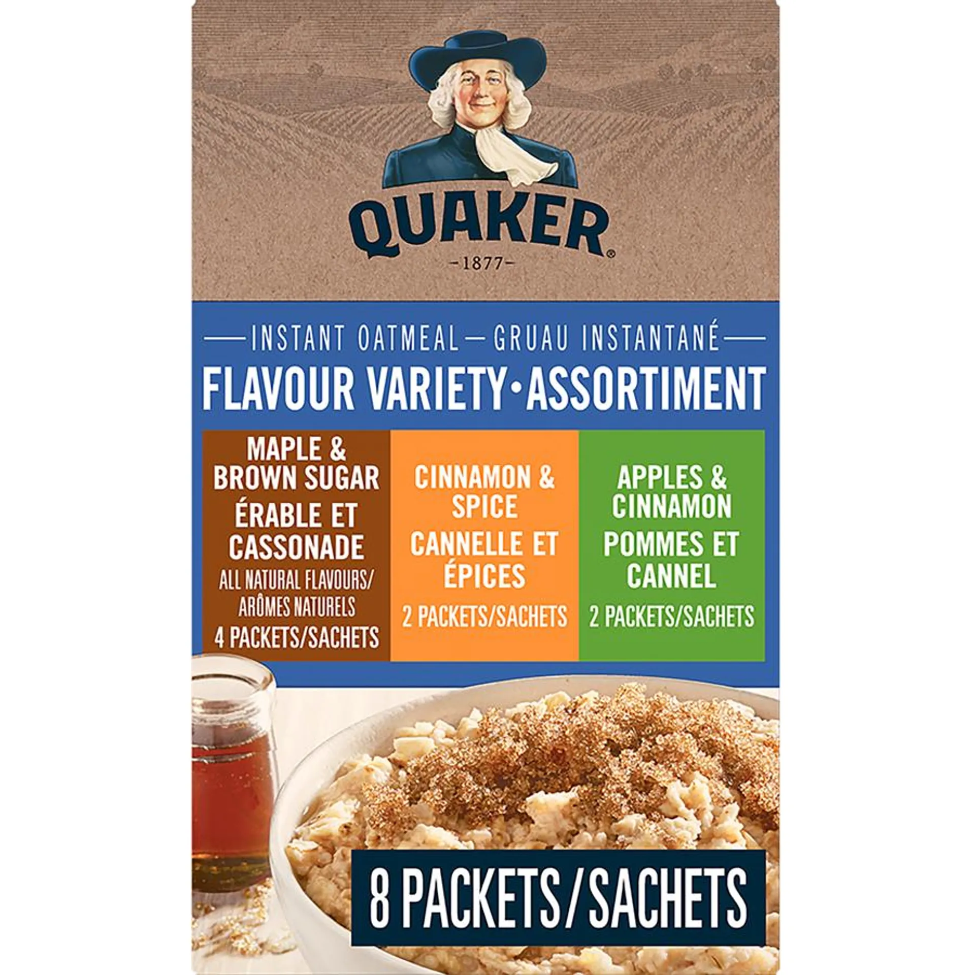 Instant Oatmeal 3 Flavour Variety Pack