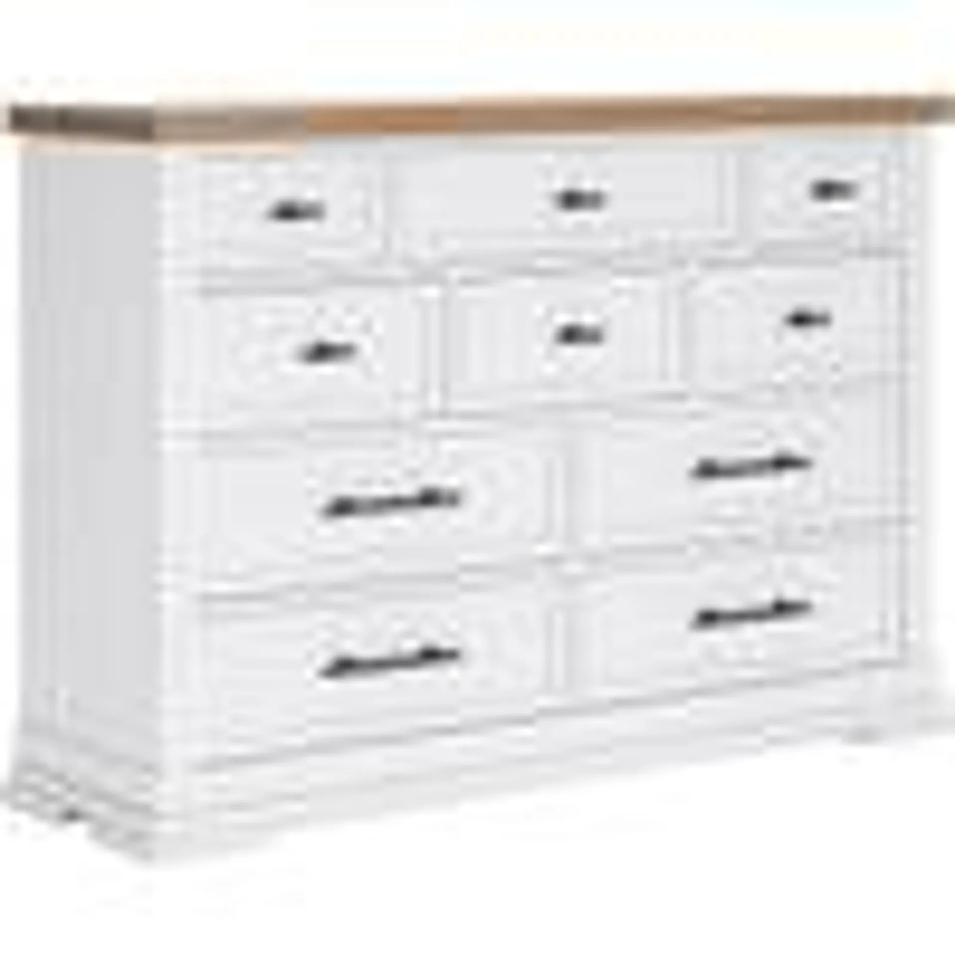 Ashbryn Dresser - White/Natural