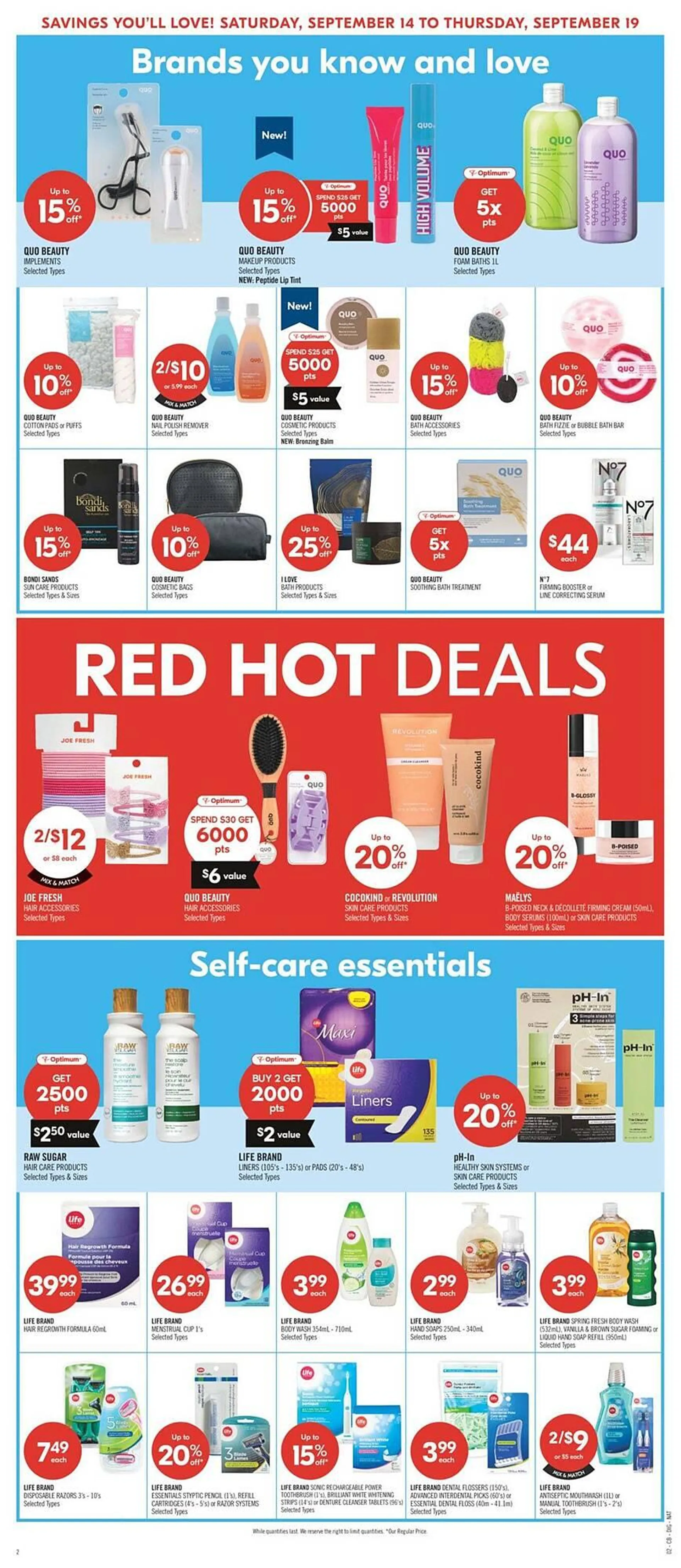 Shoppers Drug Mart flyer from September 14 to September 20 2024 - flyer page 19