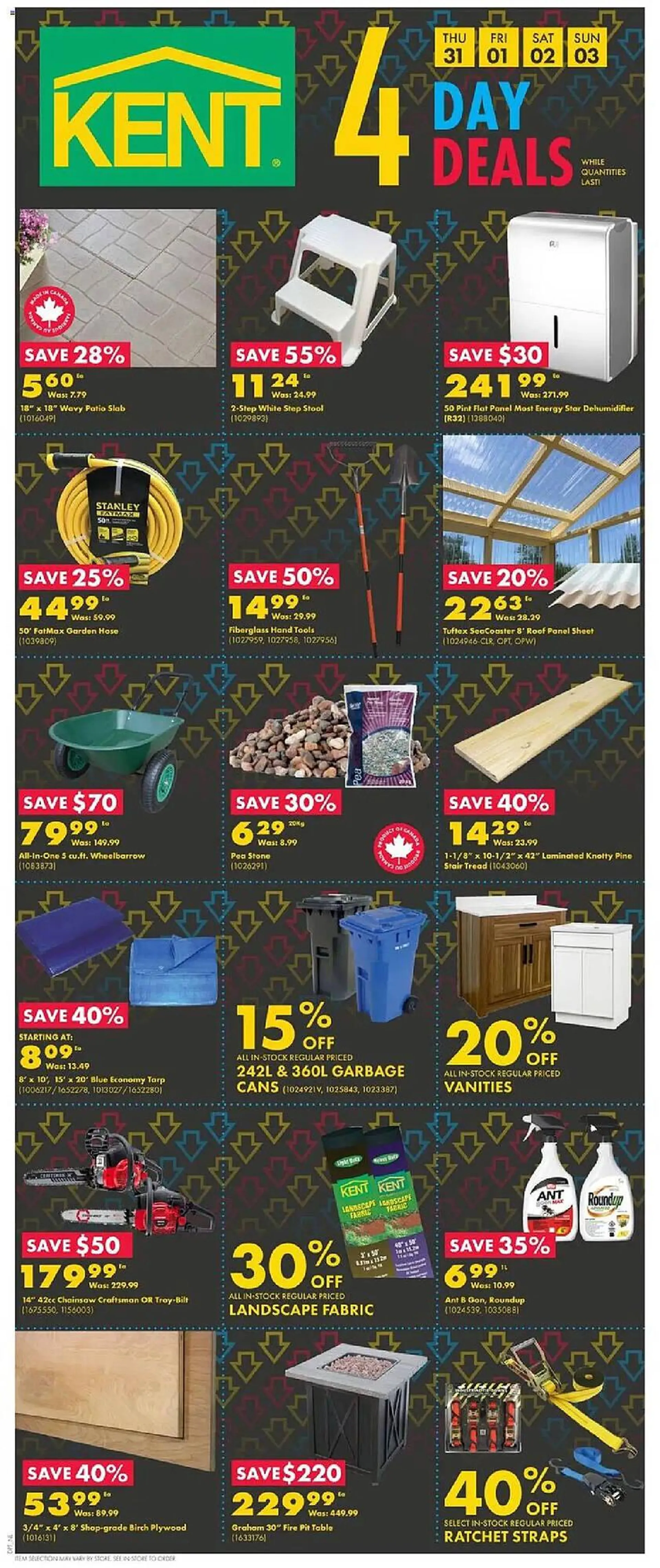 Kent flyer from July 31 to August 3 2025 - flyer page 1
