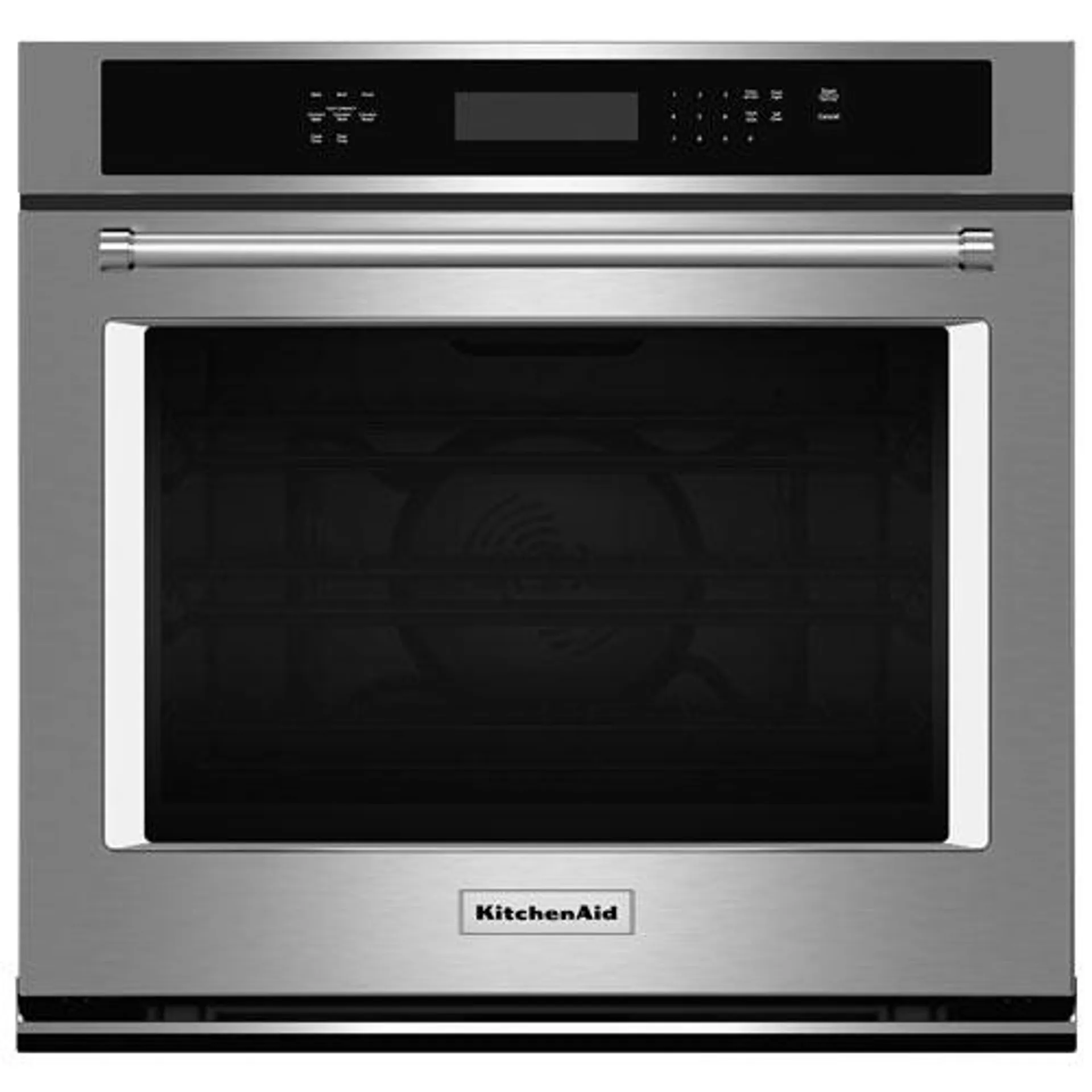 KitchenAid 30" 5 Cu. Ft. Self-Clean True Convection Electric Wall Oven - Stainless Steel