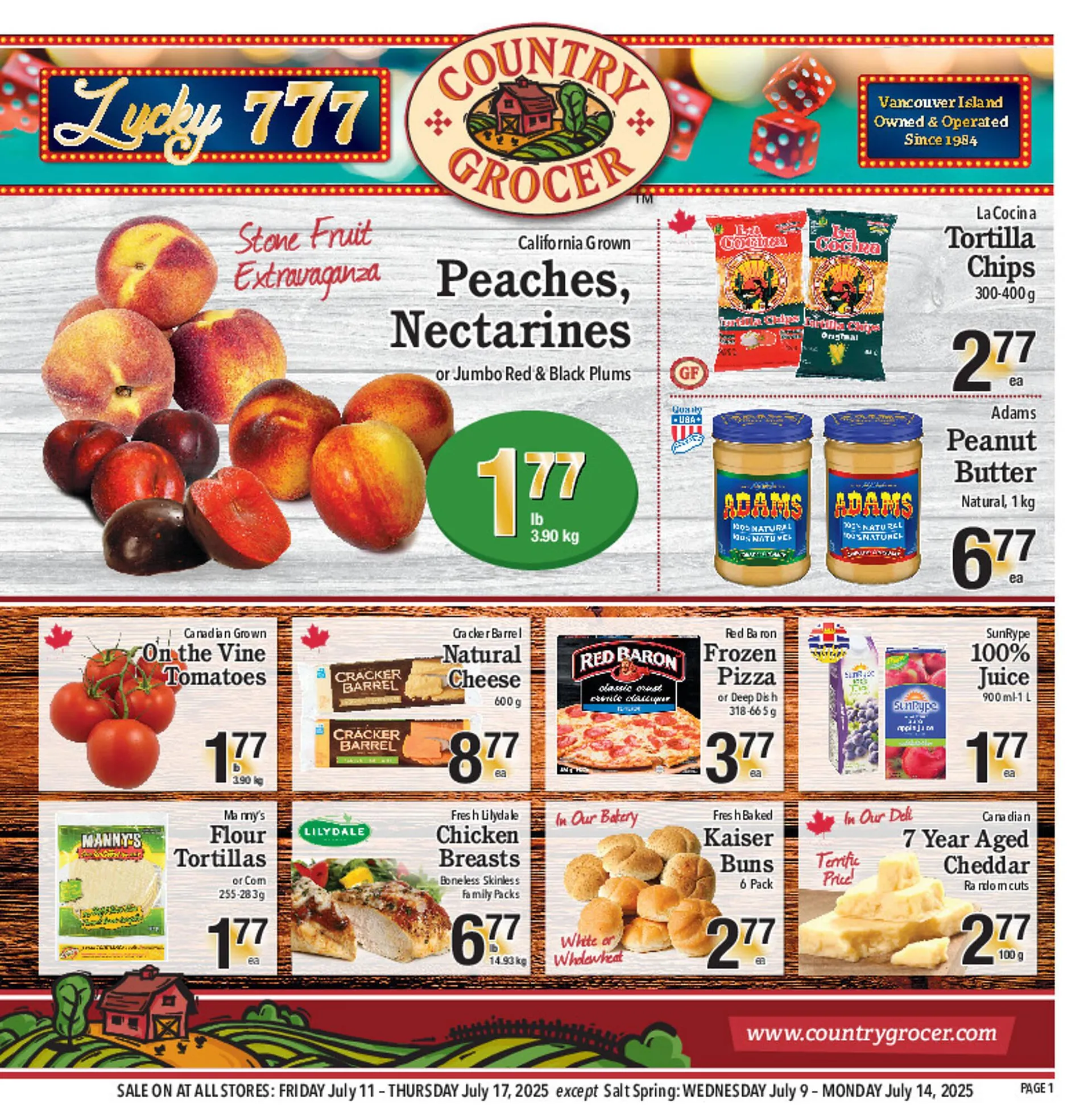 Country Grocer flyer from July 9 to July 15 2025 - flyer page 1