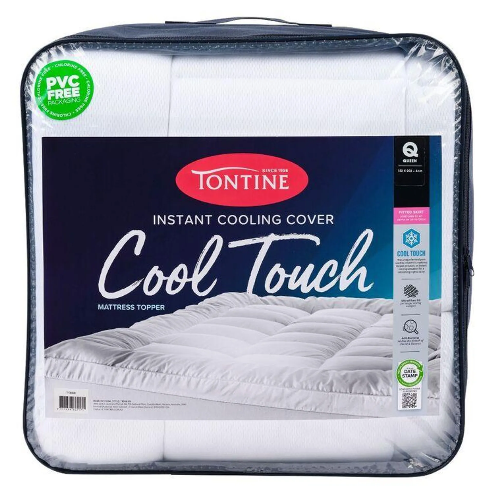 Tontine Cool Touch Mattress Topper White