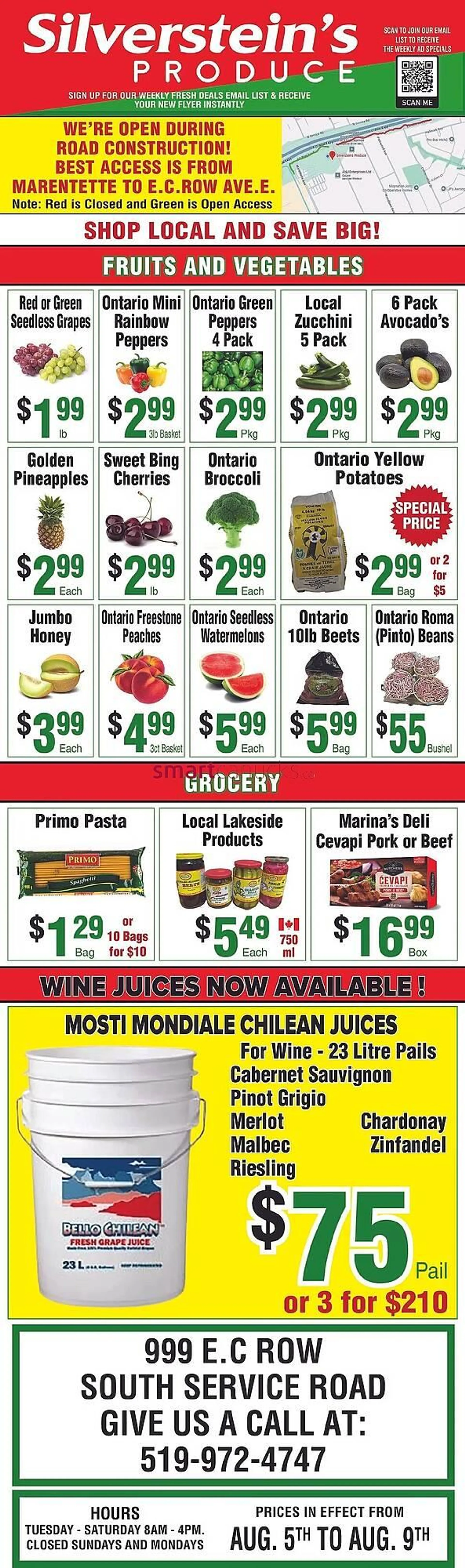 Silverstein's Produce flyer from August 7 to August 13 2025 - flyer page 1