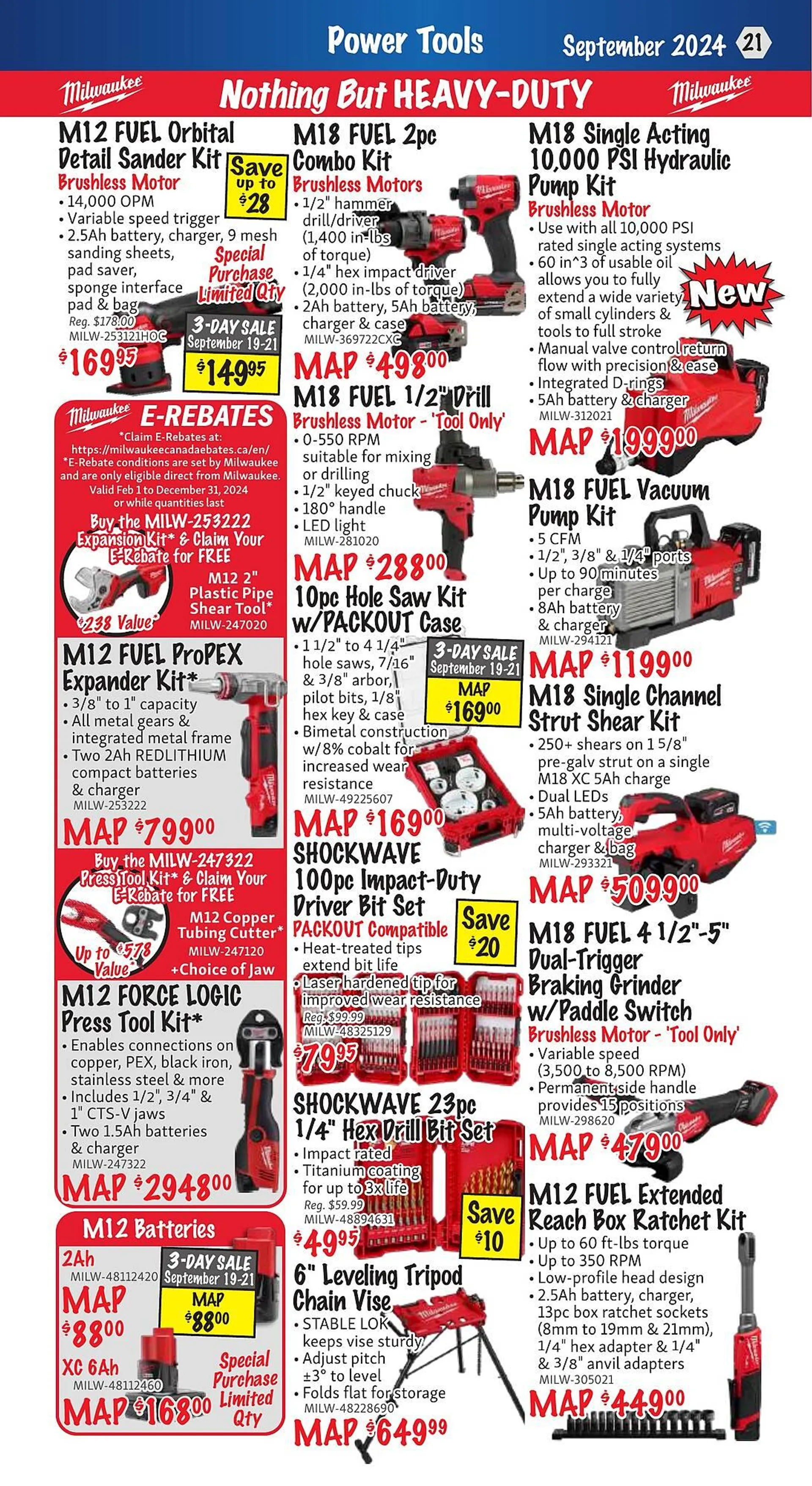 KMS Tools flyer from September 1 to September 30 2024 - flyer page 21