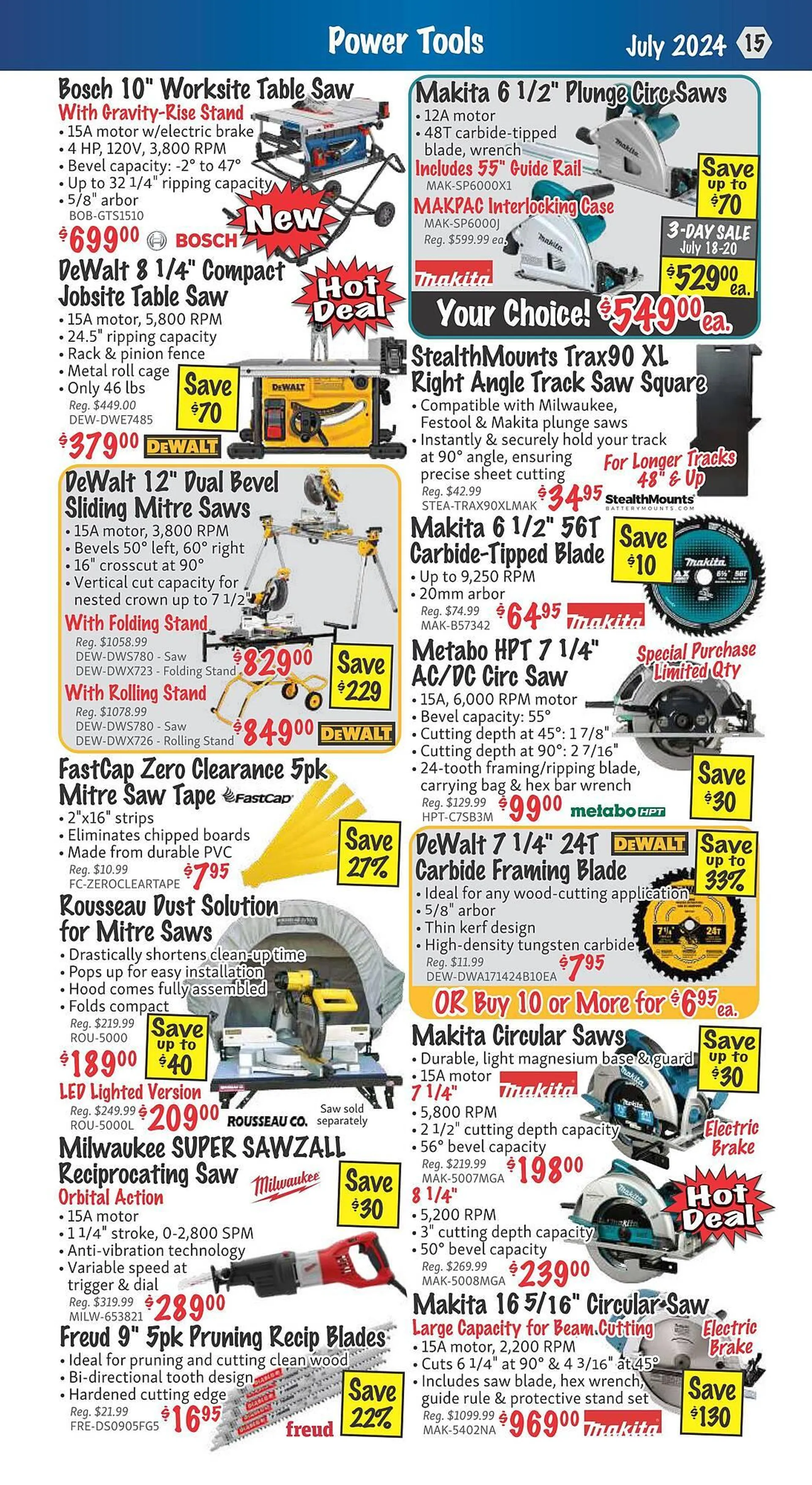 KMS Tools flyer from June 27 to July 31 2024 - flyer page 15