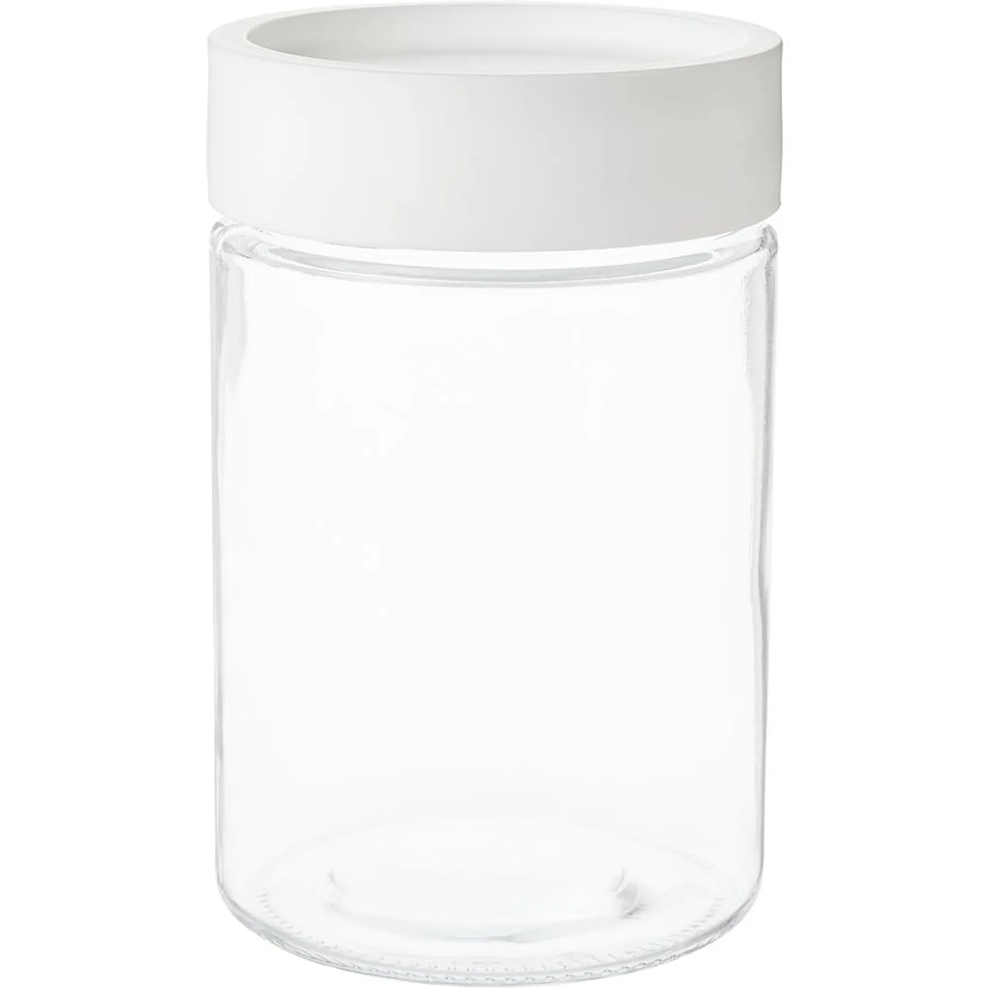 Glass Canister with Matte Lid, Medium