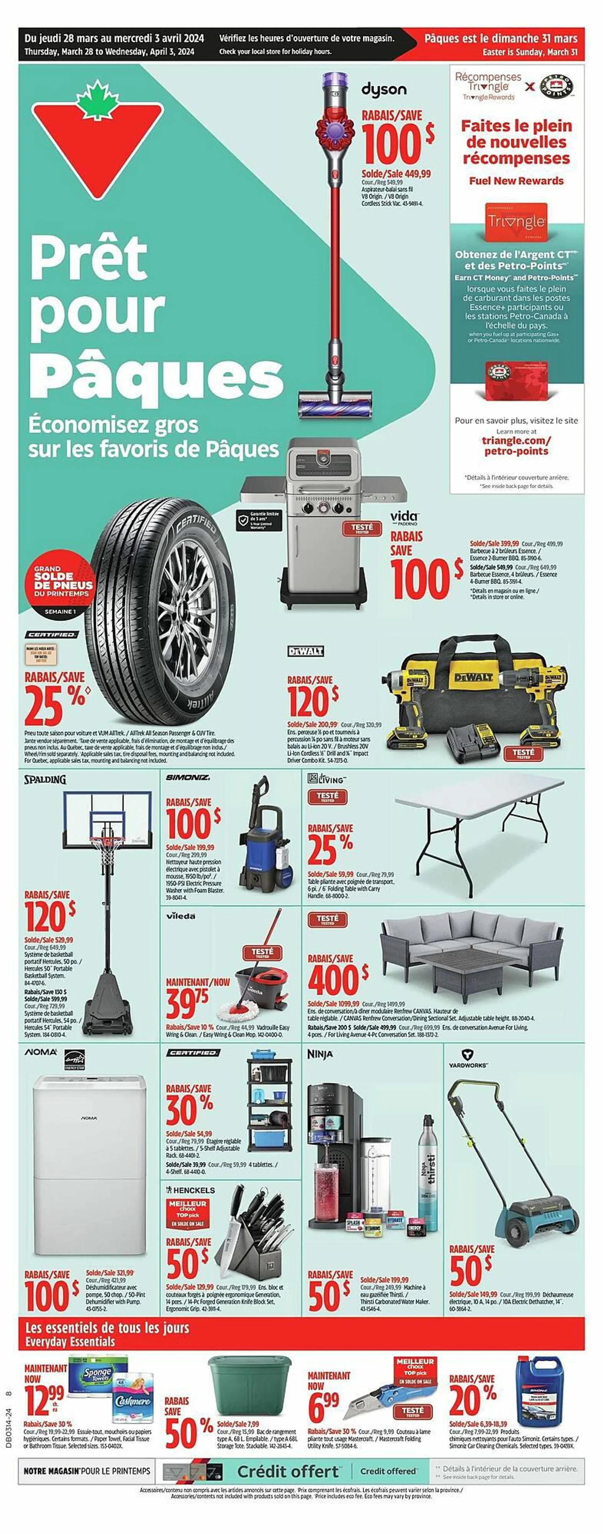 Canadian Tire flyer from March 28 to April 4 2024 - flyer page 1