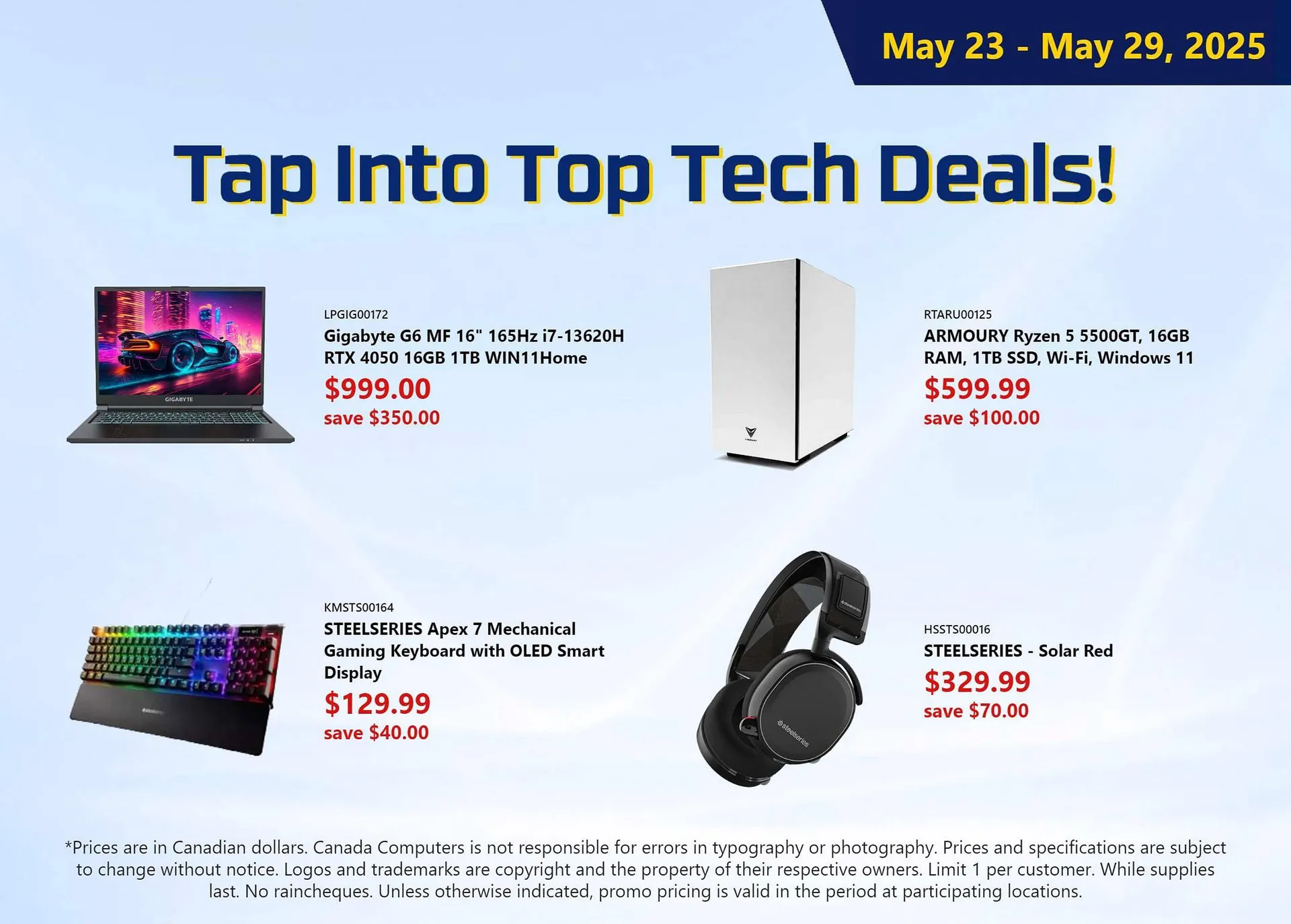 Canada Computers flyer from May 23 to May 29 2025 - flyer page 1