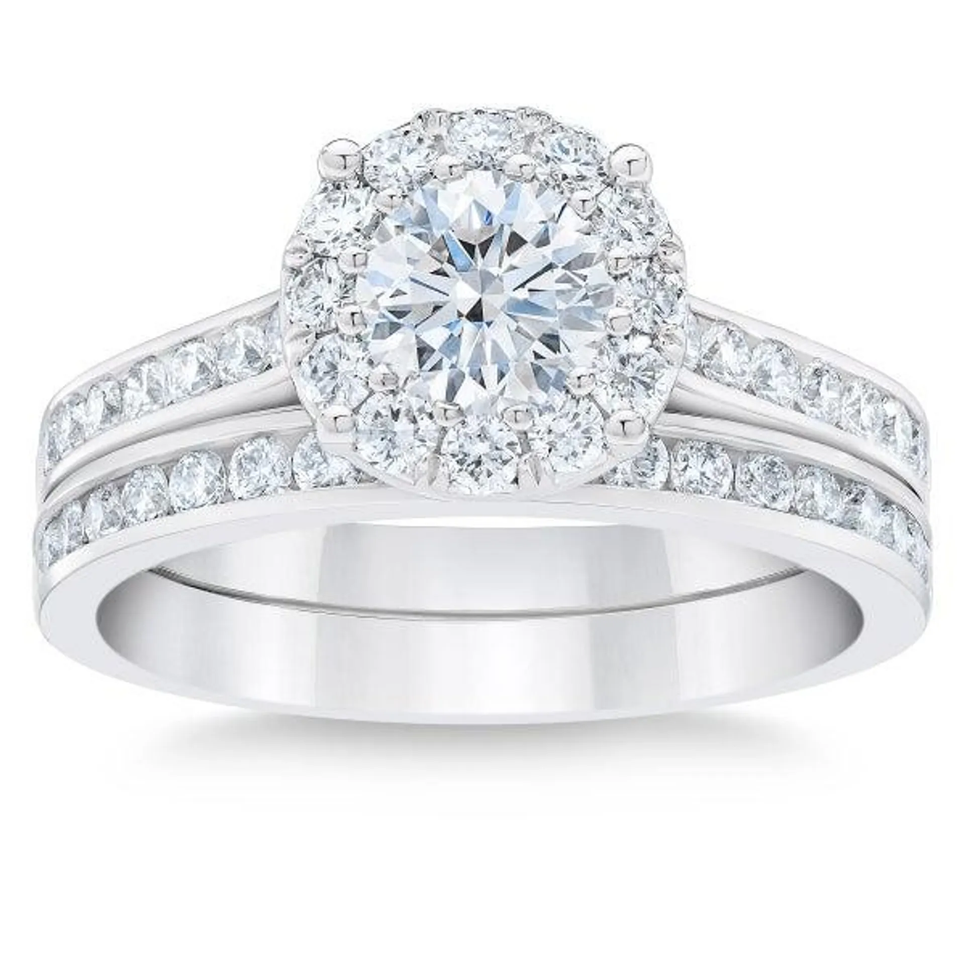 Round Brilliant Diamond Wedding Set (2.00 ctw)