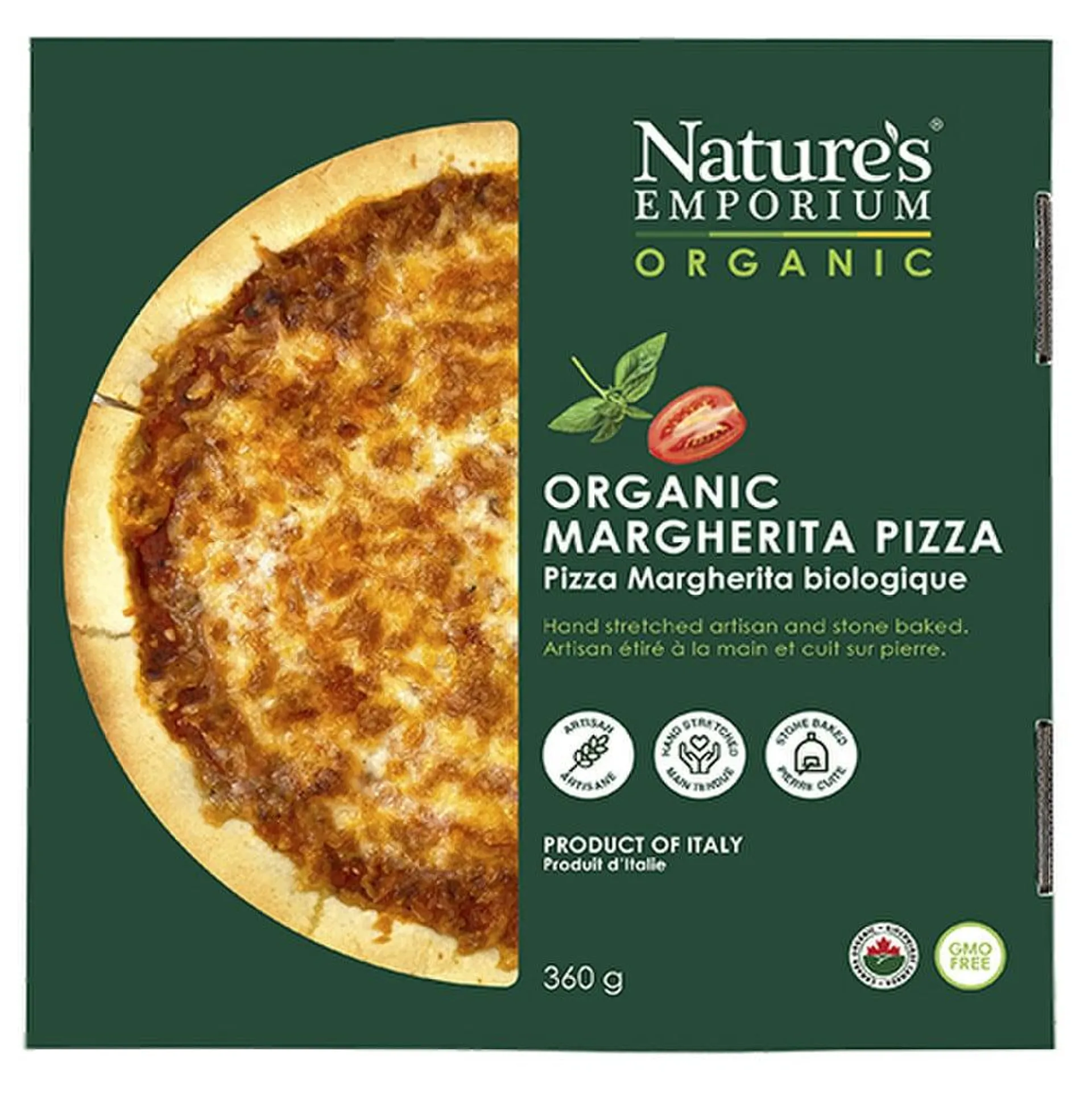 Natures Emporium Organic Artisan Margherita Pizza 380 g