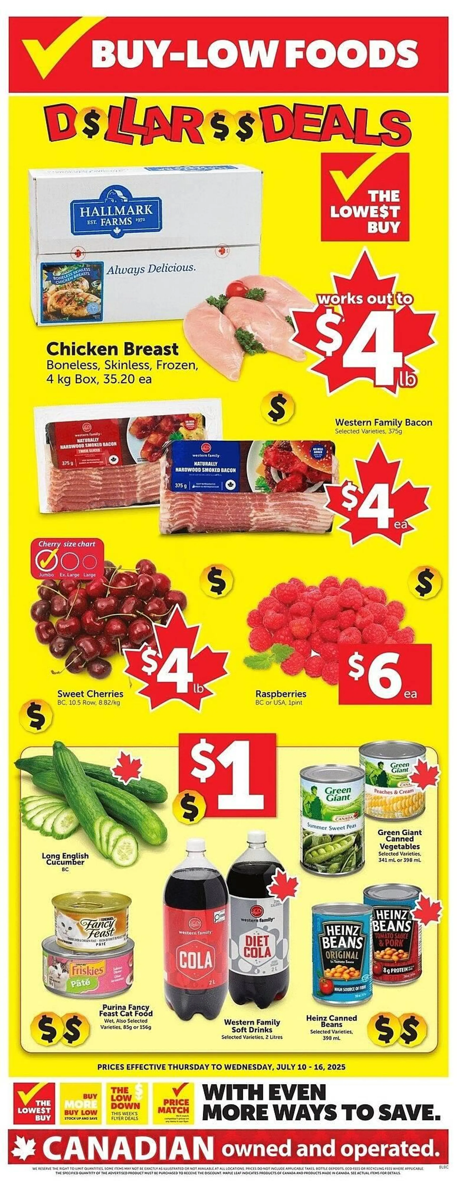 Buy-Low Foods flyer from July 10 to July 16 2025 - flyer page 1