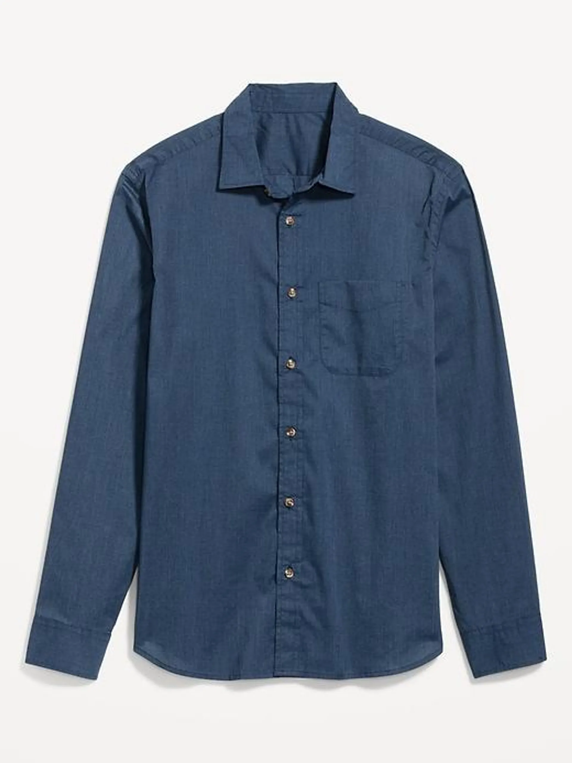 Slim Fit Built-In Flex Poplin Everyday Shirt