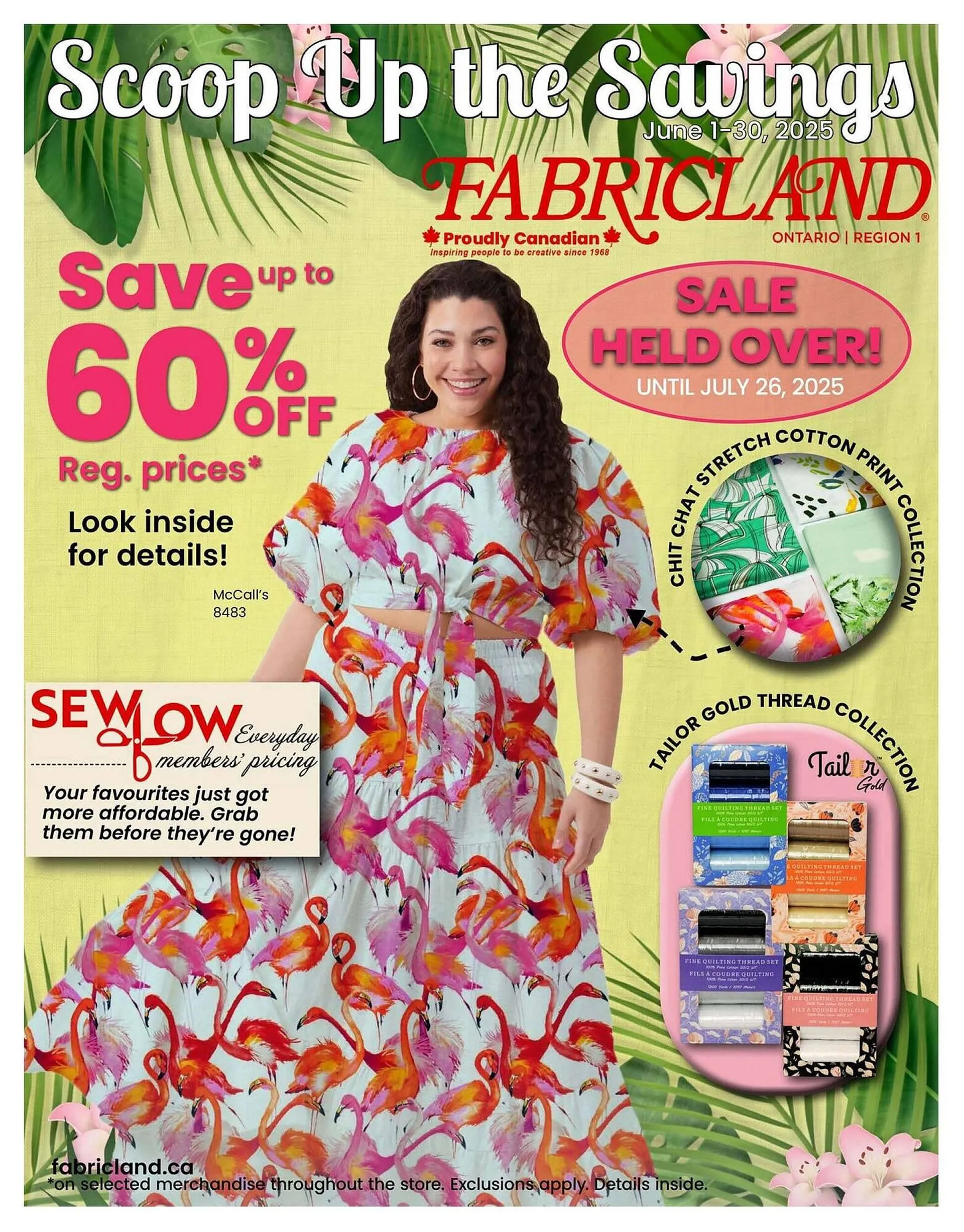 Fabricland flyer from July 3 to July 10 2025 - flyer page 1