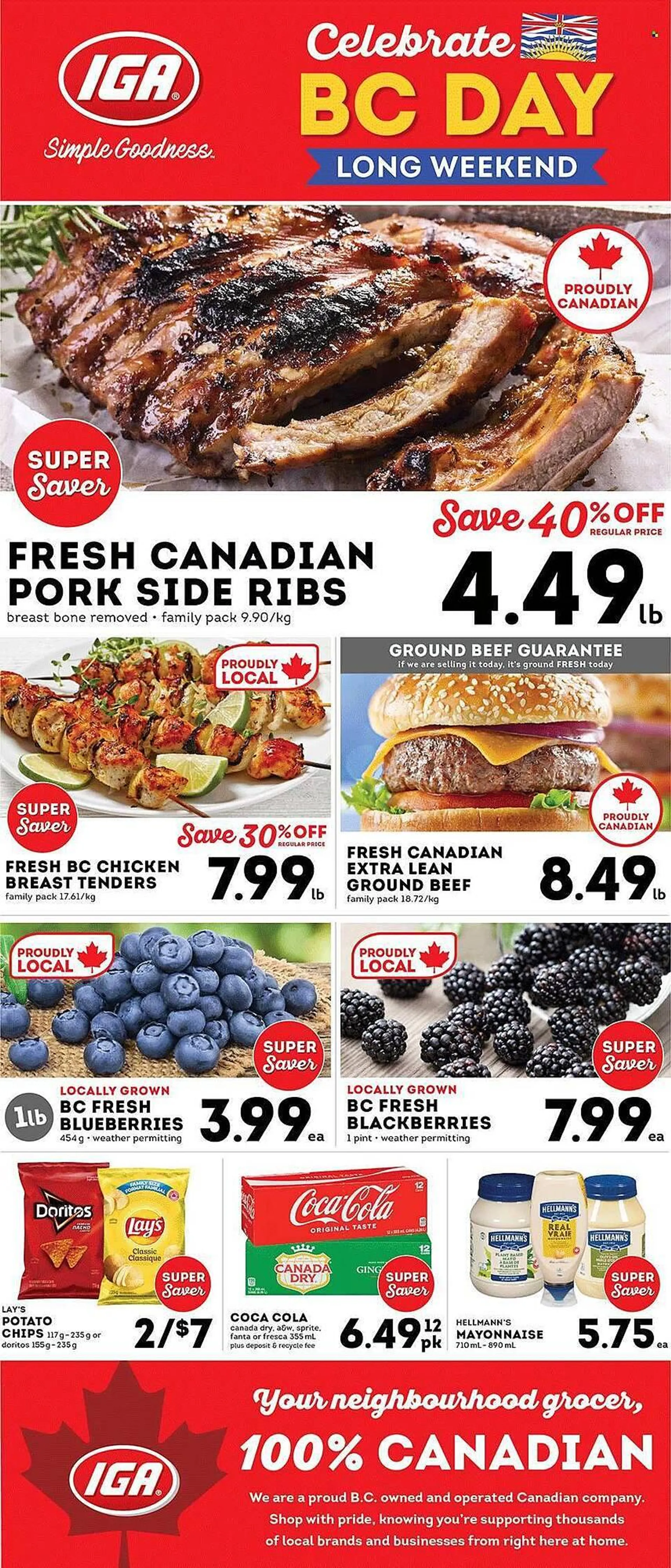 IGA flyer from August 1 to August 7 2025 - flyer page 1