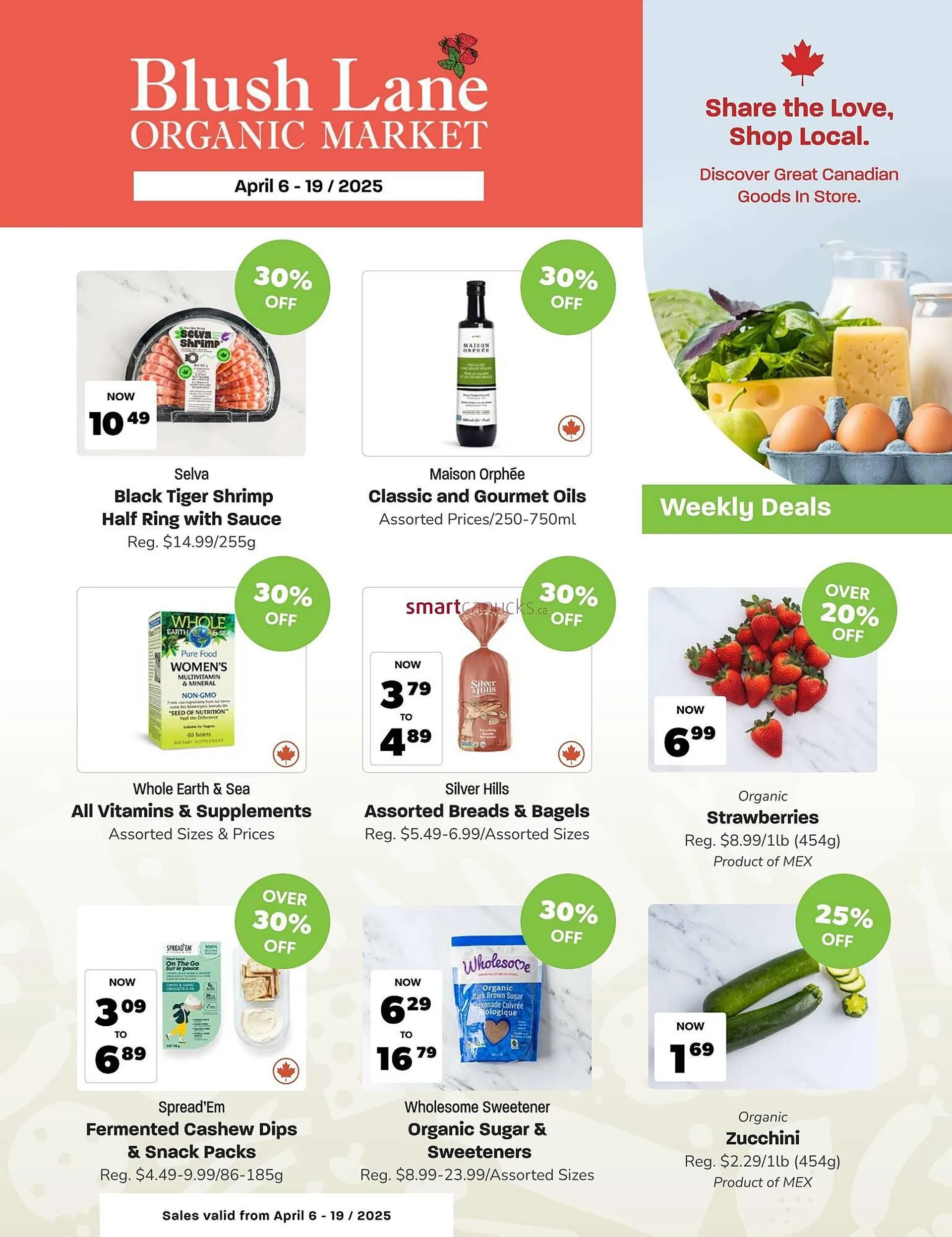Blush Lane Organics flyer - 1