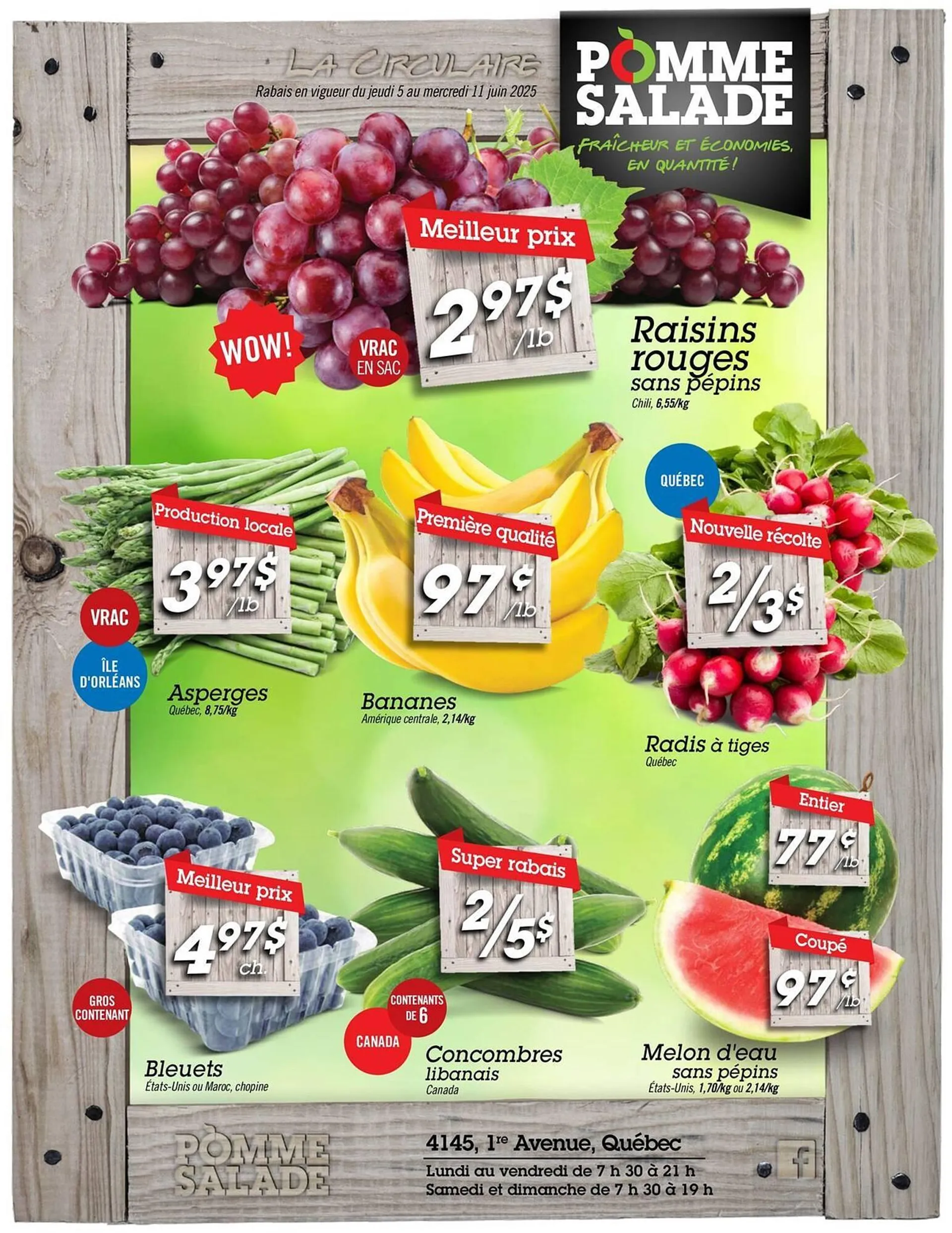 Pomme Salade flyer from June 5 to June 11 2025 - flyer page 1