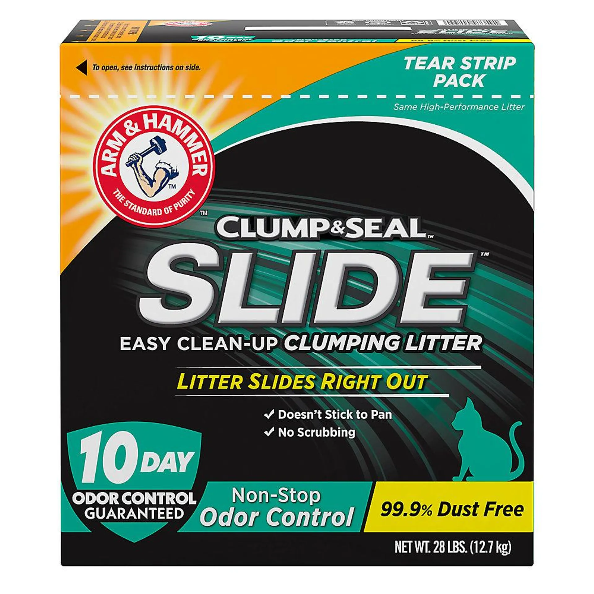 Arm & Hammer™ Clump & Seal Slide Clumping Clay Cat Litter - Low Dust