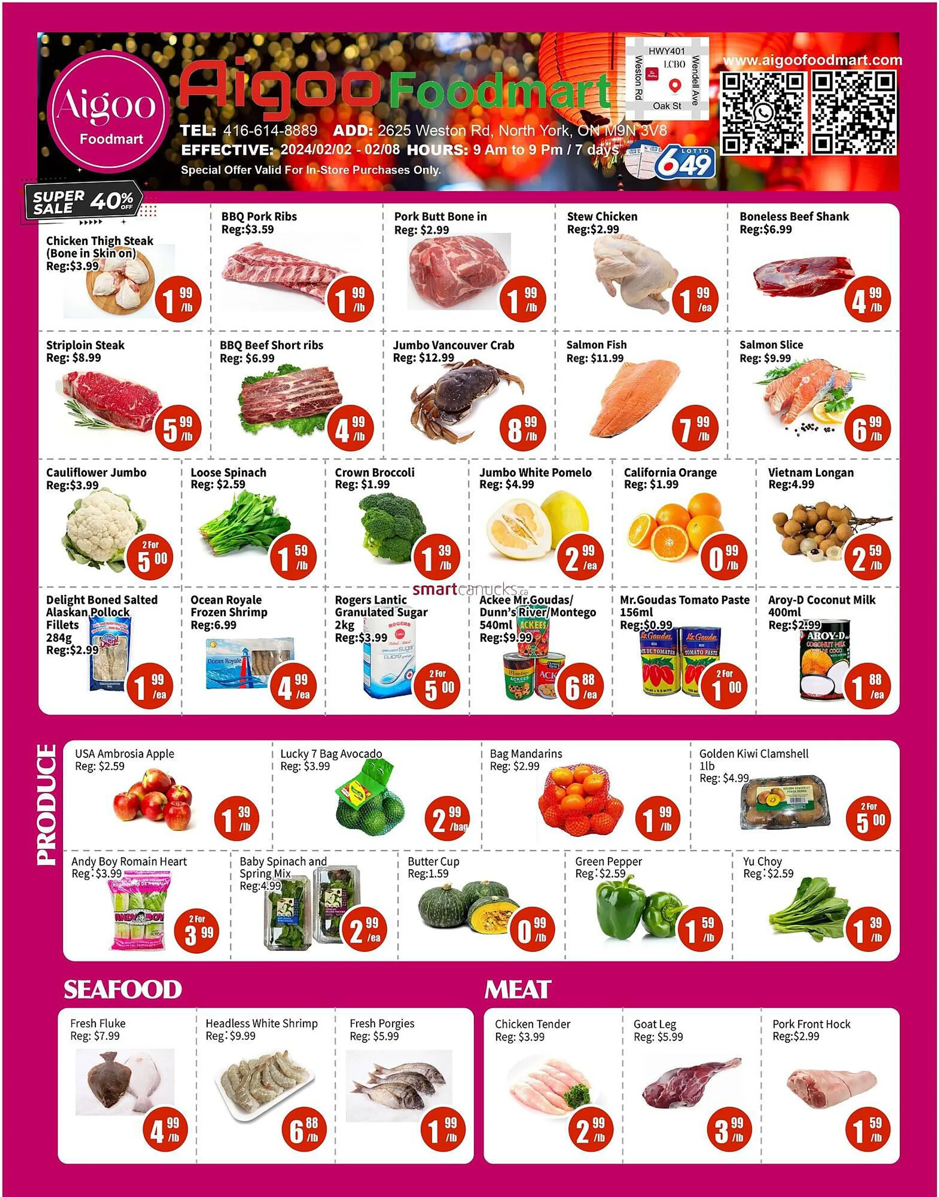 Aigoo Foodmart flyer from February 1 to February 7 2024 - flyer page 1