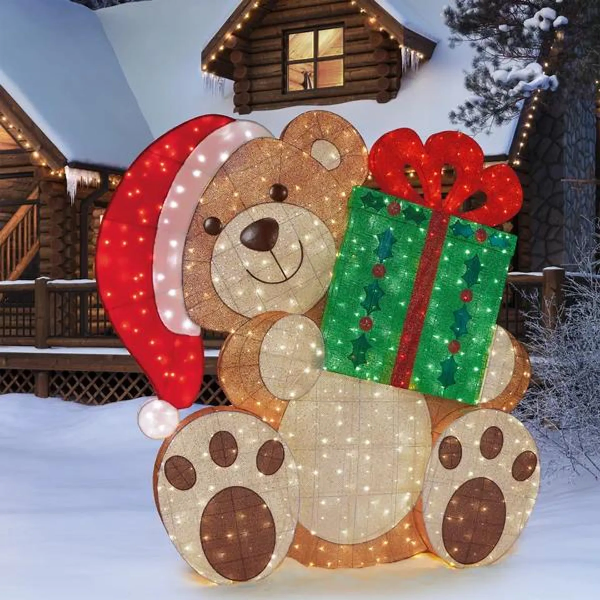 Holiday Bear with 600 LED Lights 2.7 m (9ft.)