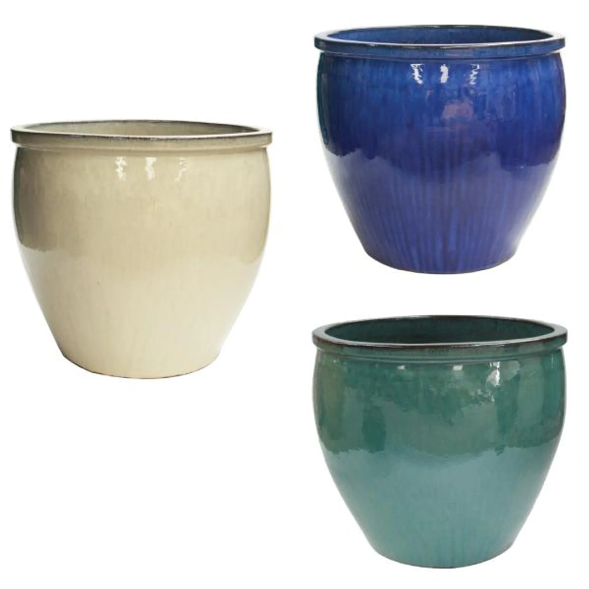 Belly Outdoor Pot – available in three colours and five sizes