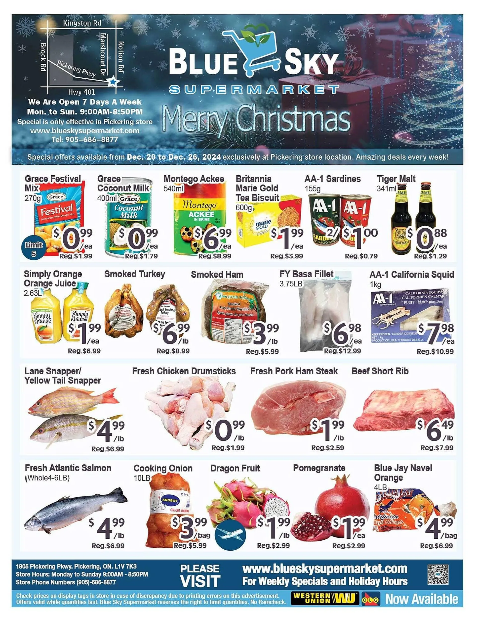 Blue Sky Supermarket flyer - 1