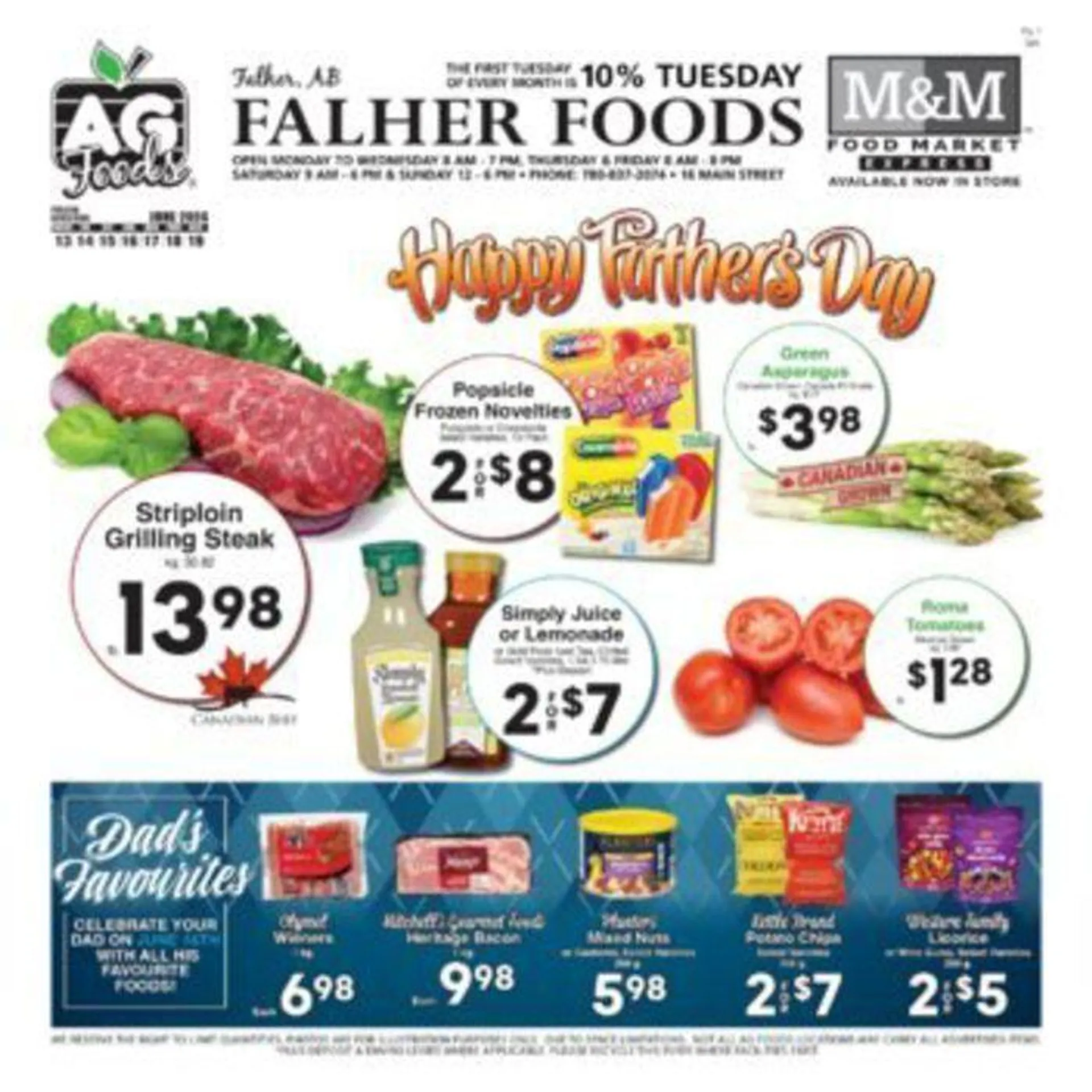 AG Foods weekly flyer from June 14 to June 28 2024 - flyer page 1