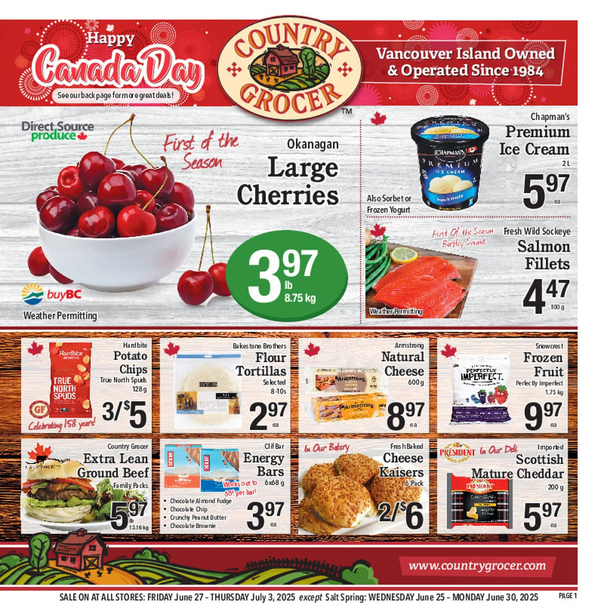 Country Grocer flyer from June 25 to July 1 2025 - flyer page 1
