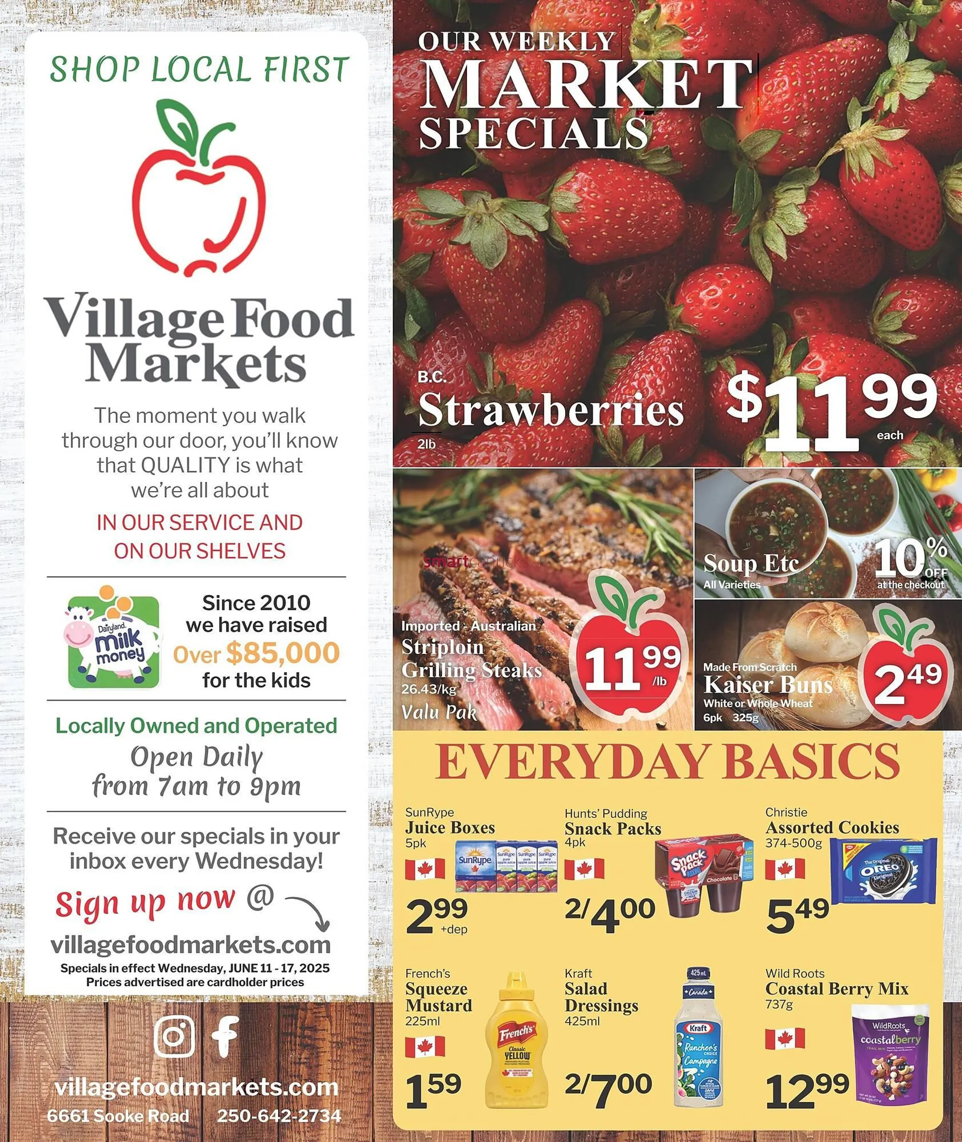 Village Food Markets flyer from June 11 to June 17 2025 - flyer page 1