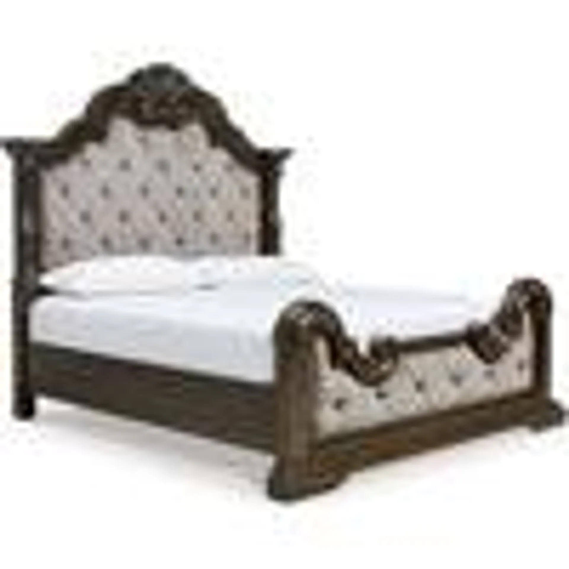 Maylee Panel Bed - Dark Brown