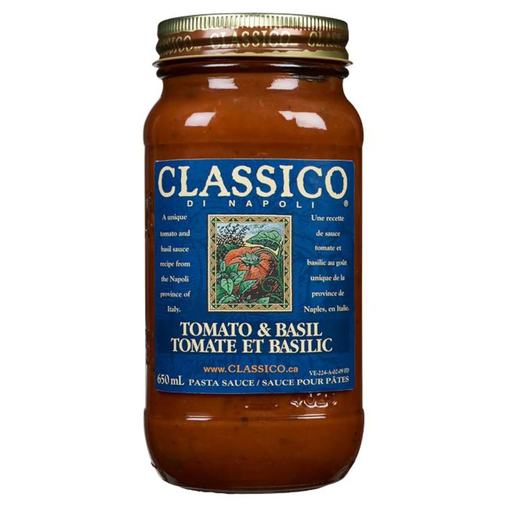 Classico Di Napoli Tomato & Basil Pasta Sauce 650 Ml