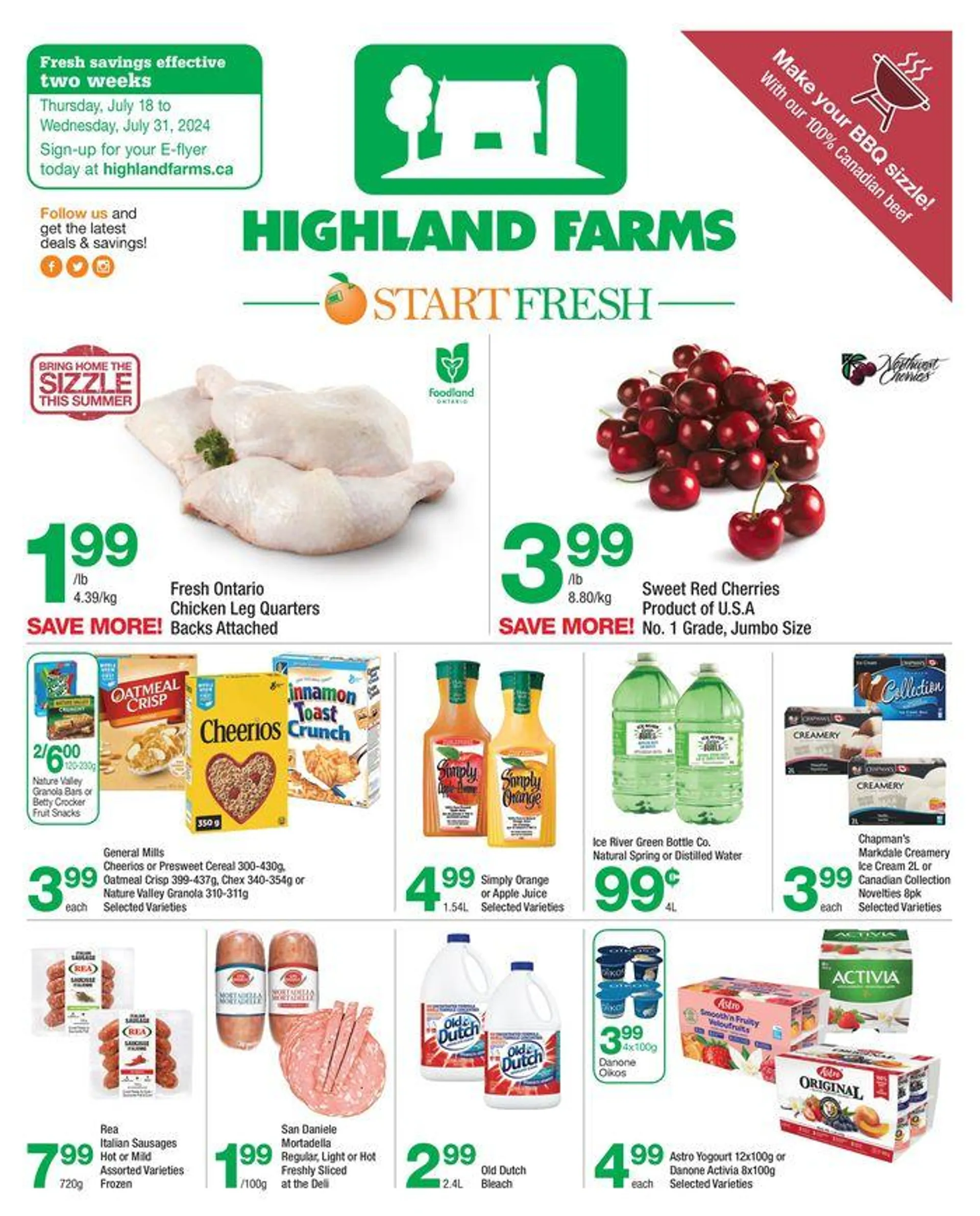 Highland Farms flyer - 1