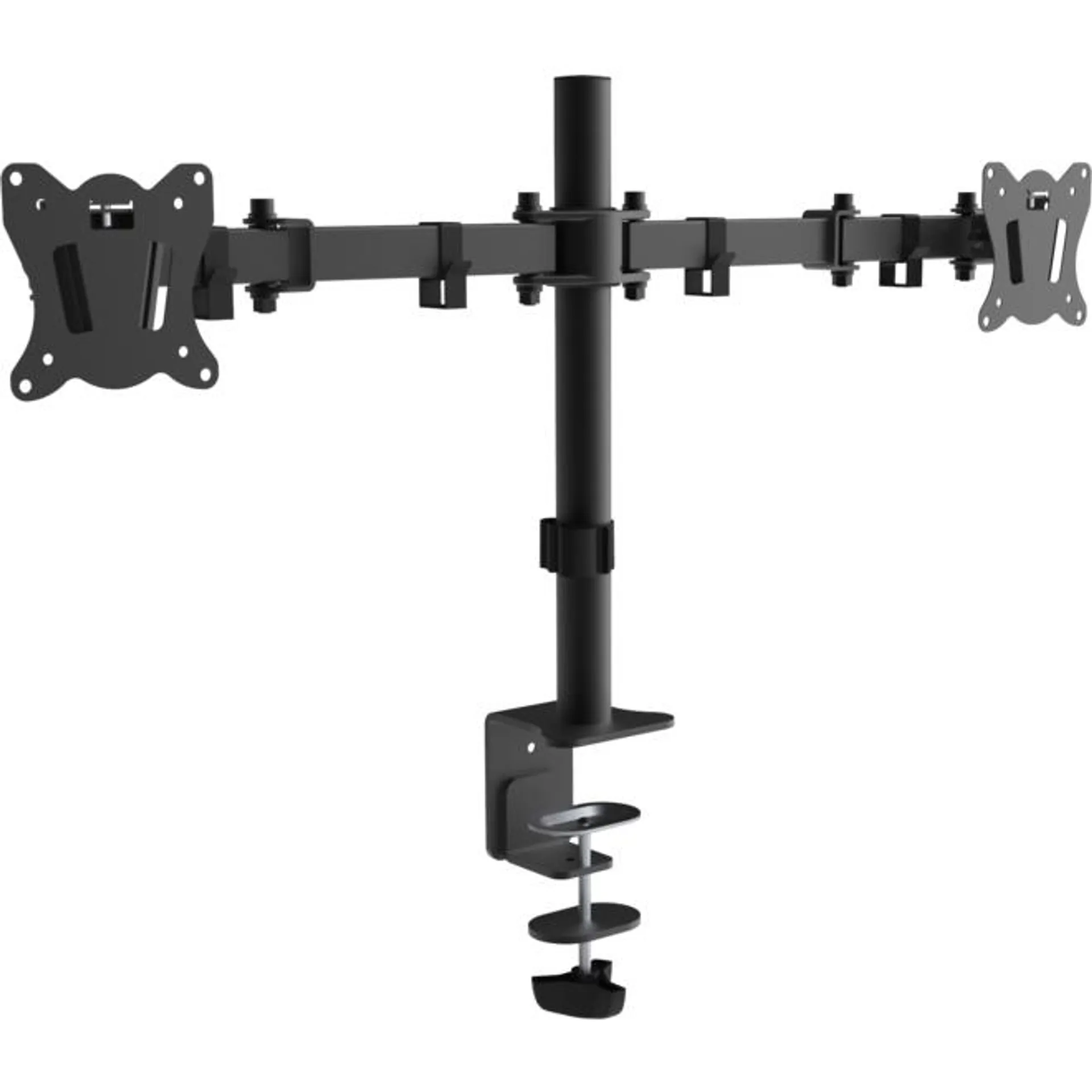 Full Motion Dual Monitor Desk Mount for 13"-27" Monitors - PrimeCables®