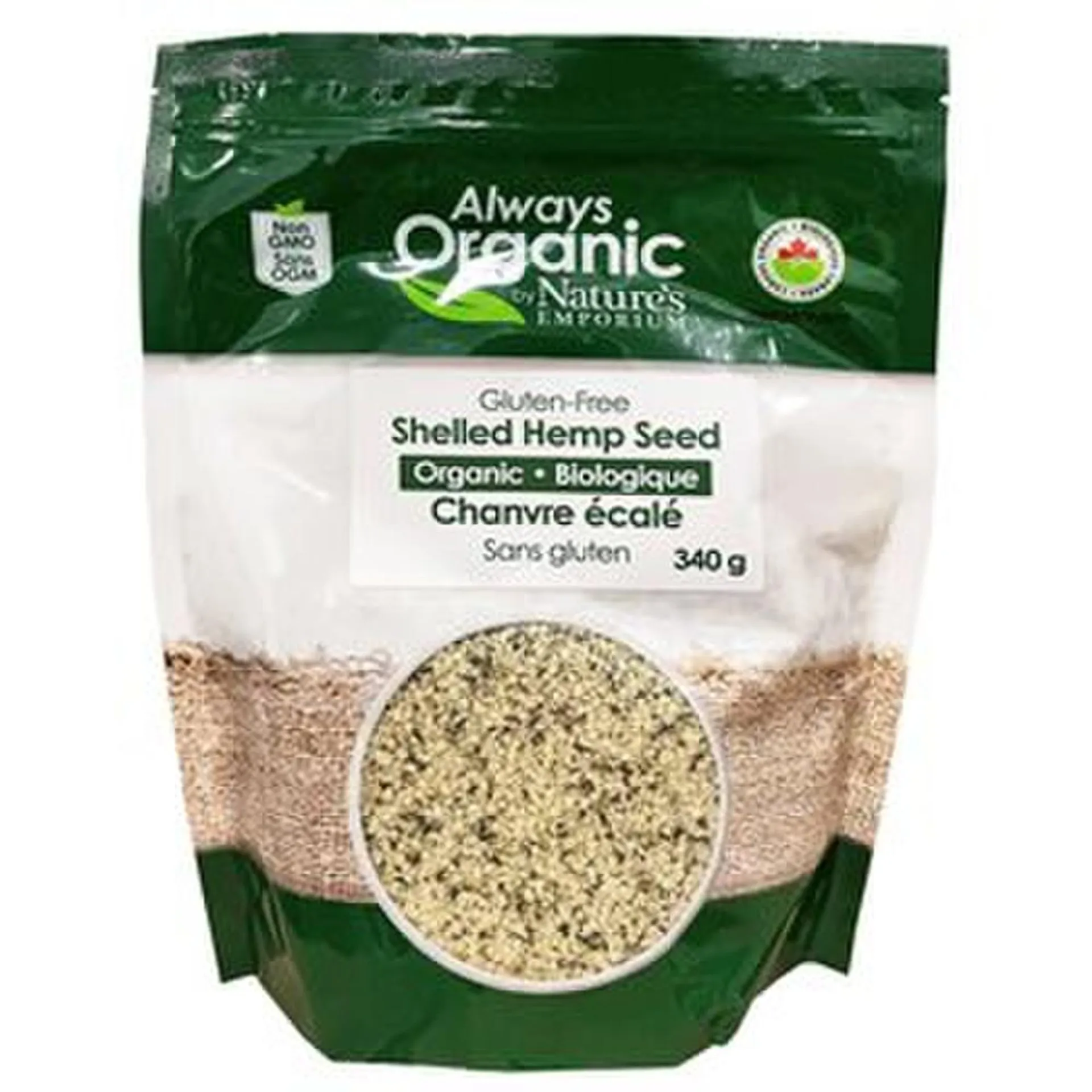 Always Organic Hemp Hearts Org 340 g