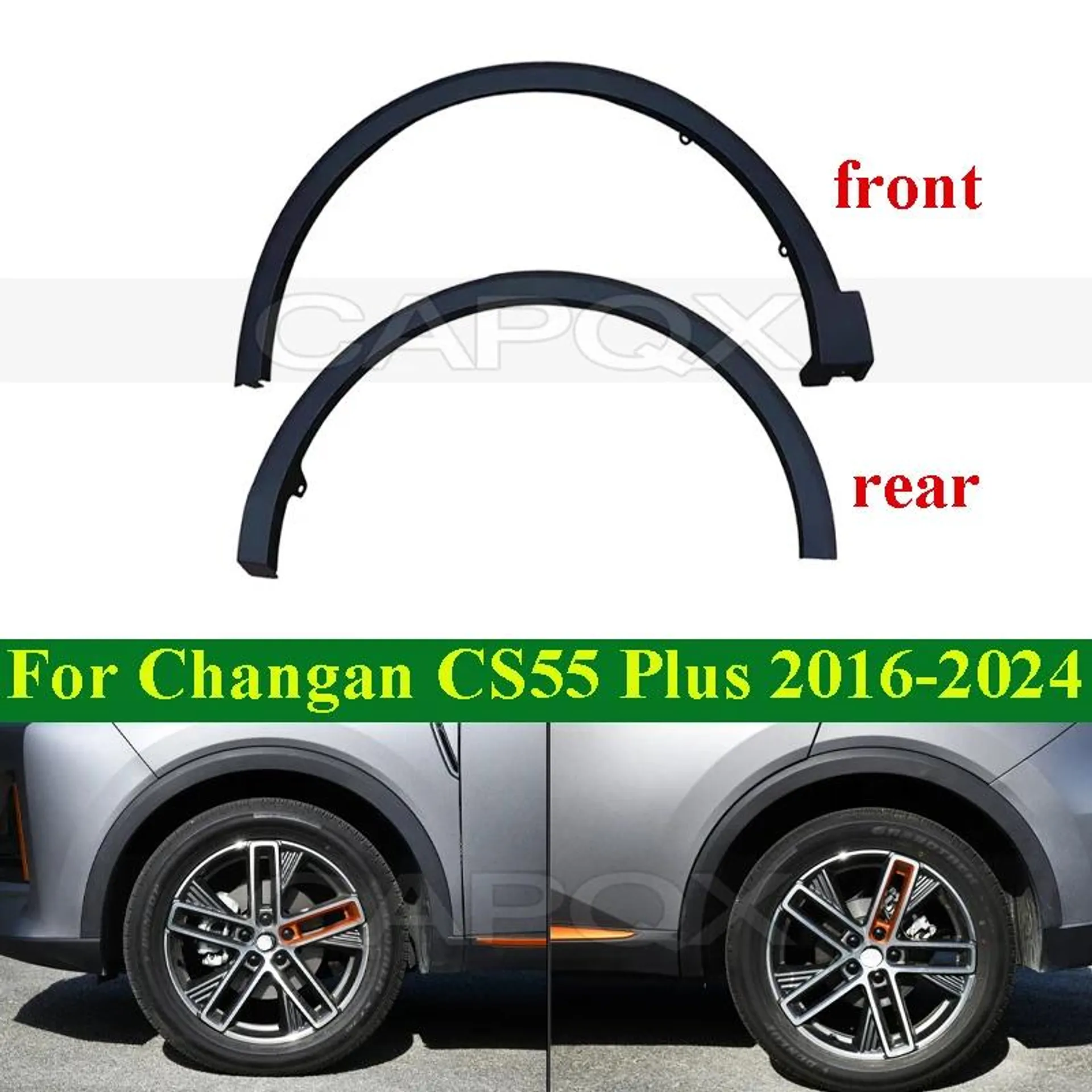 CAPQX Front Rear Wheel Arch Trim Fender For Changan CS55 PLUS 2017-2023 Wheel Fender Wheel Arch Tire Trim Strip