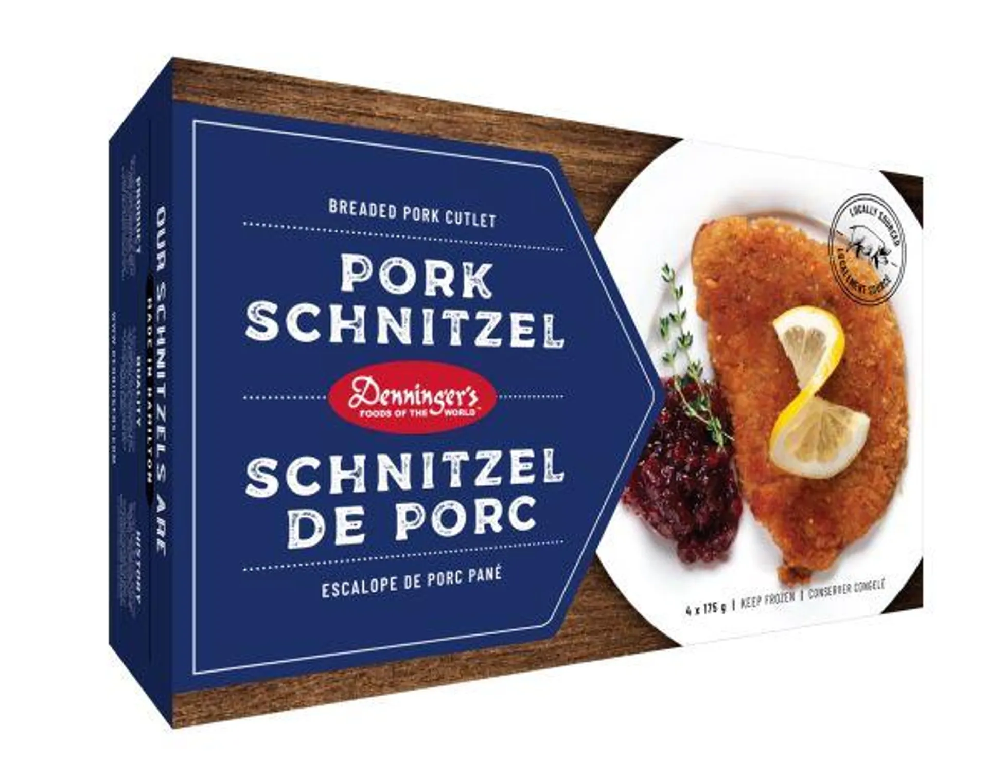 Pork Schnitzel - 4 x 175 g - Frozen