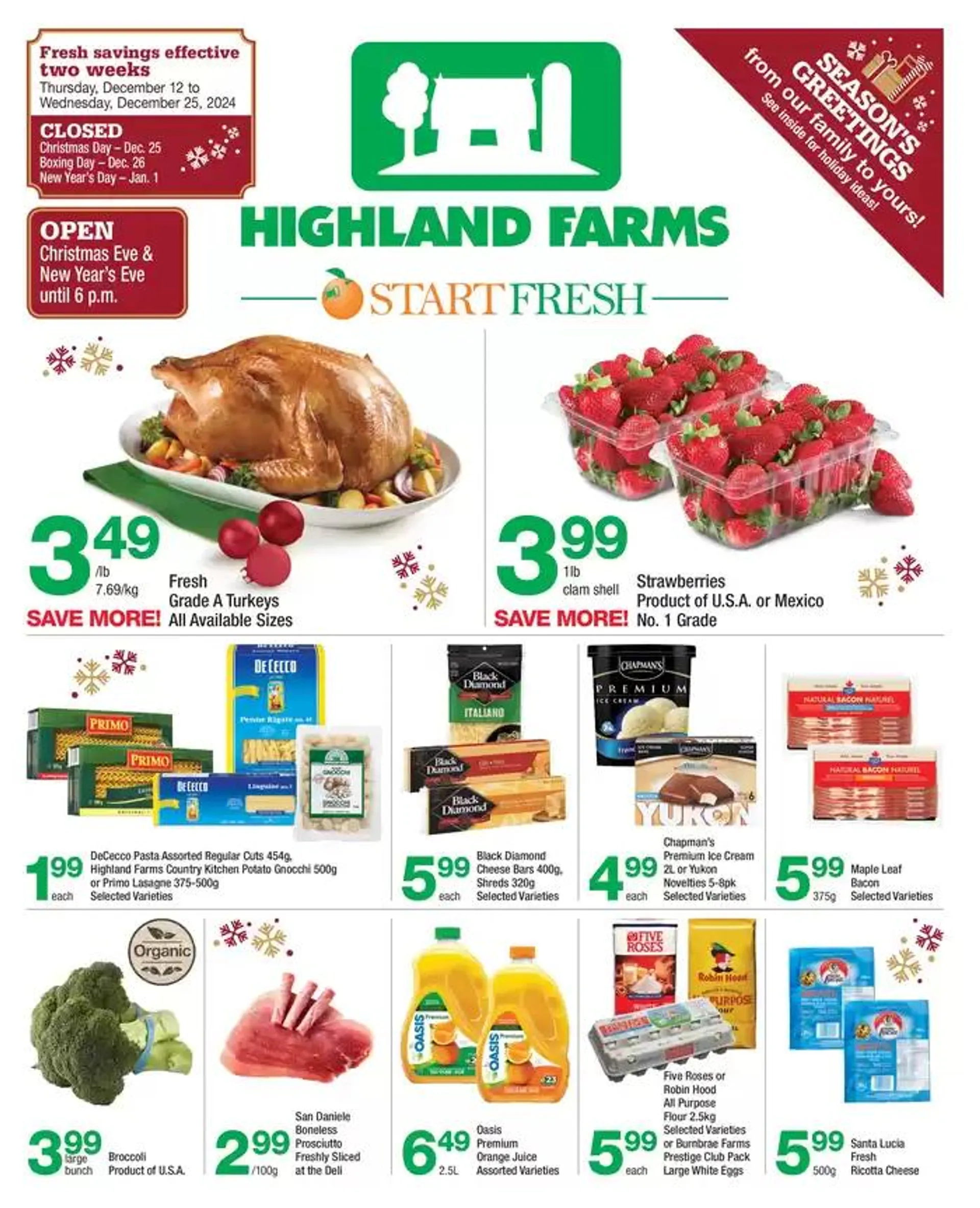 Highland Farms flyer - 1