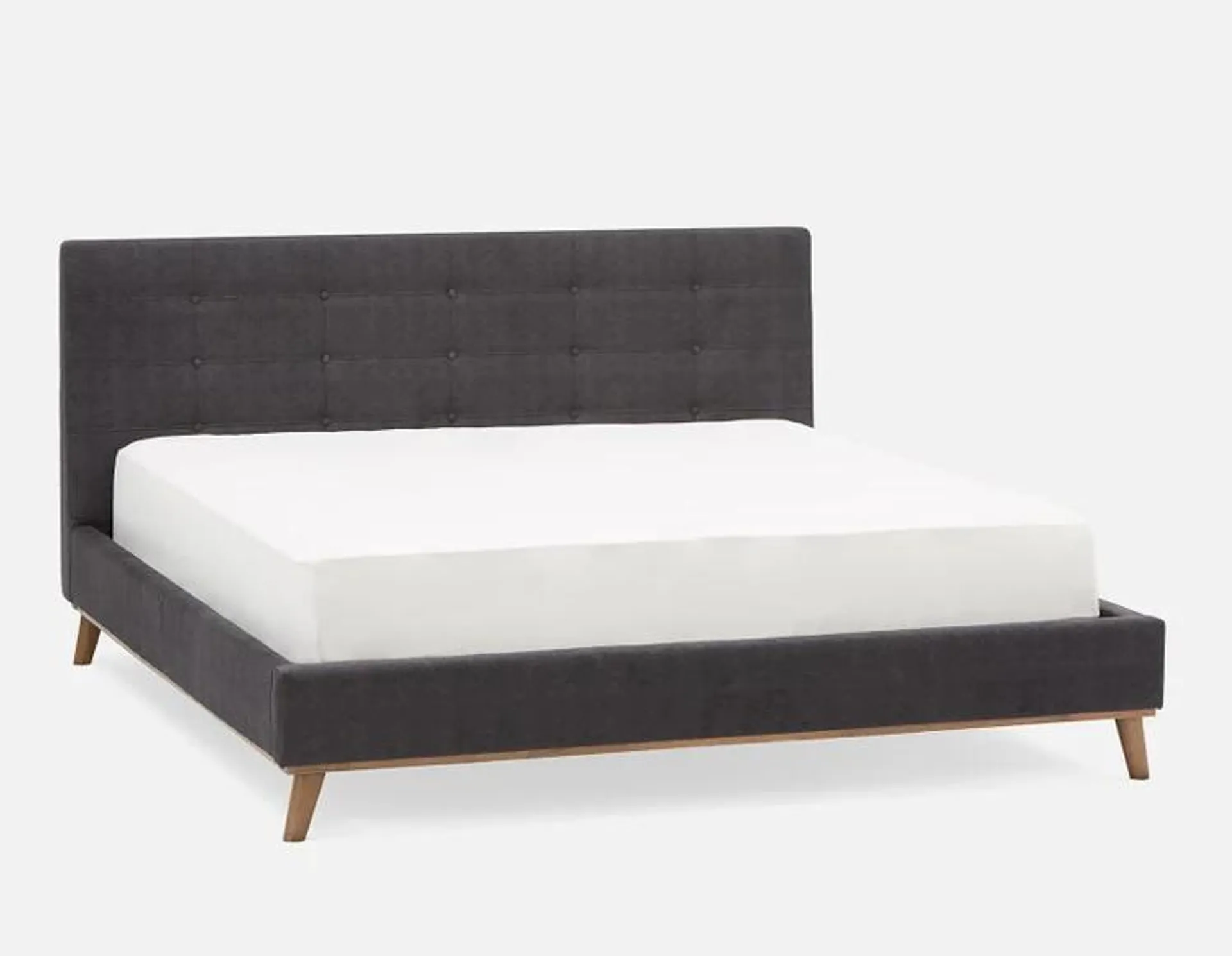 tufted upholstered king size bed