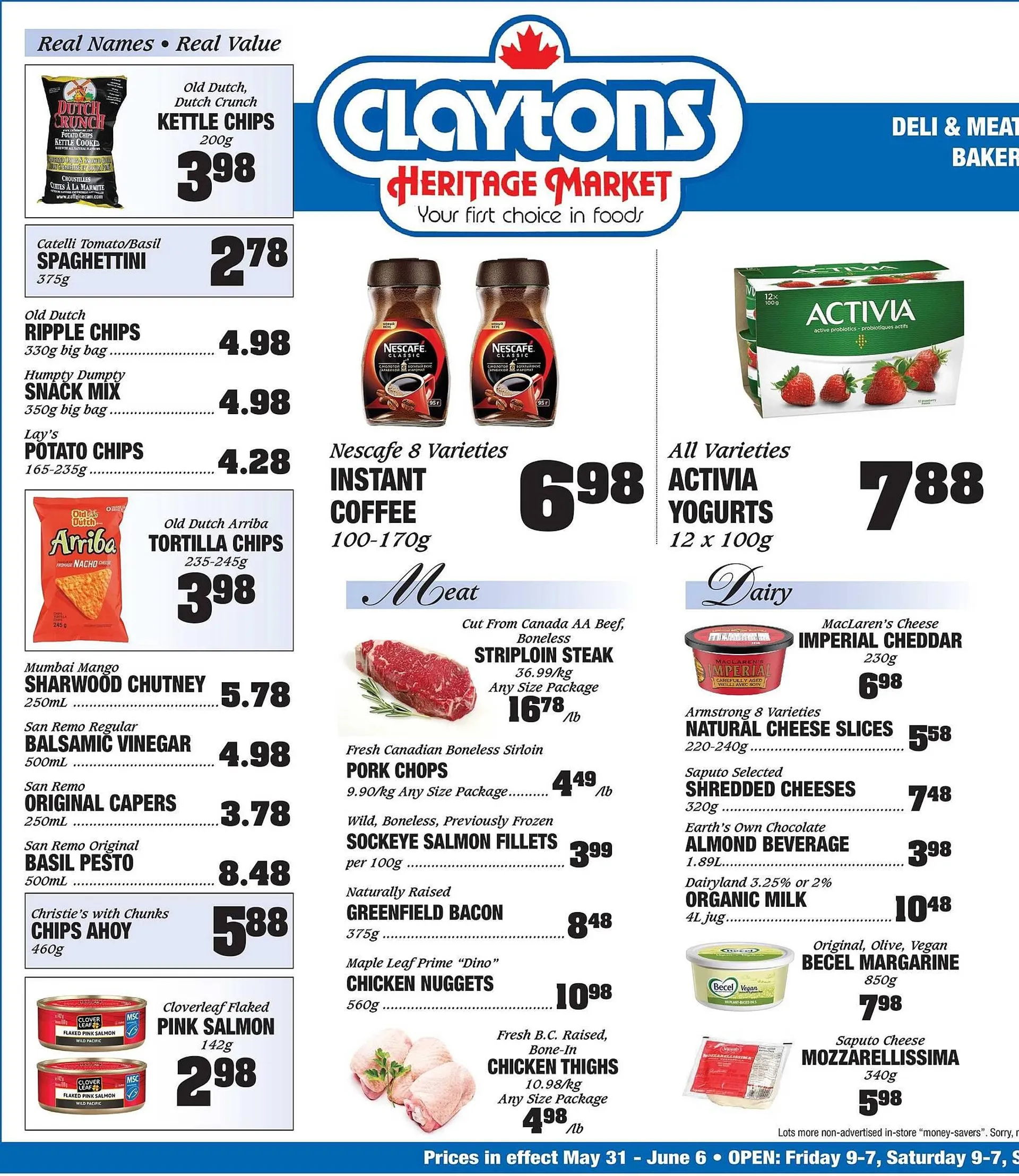 Claytons Heritage Market flyer - 1