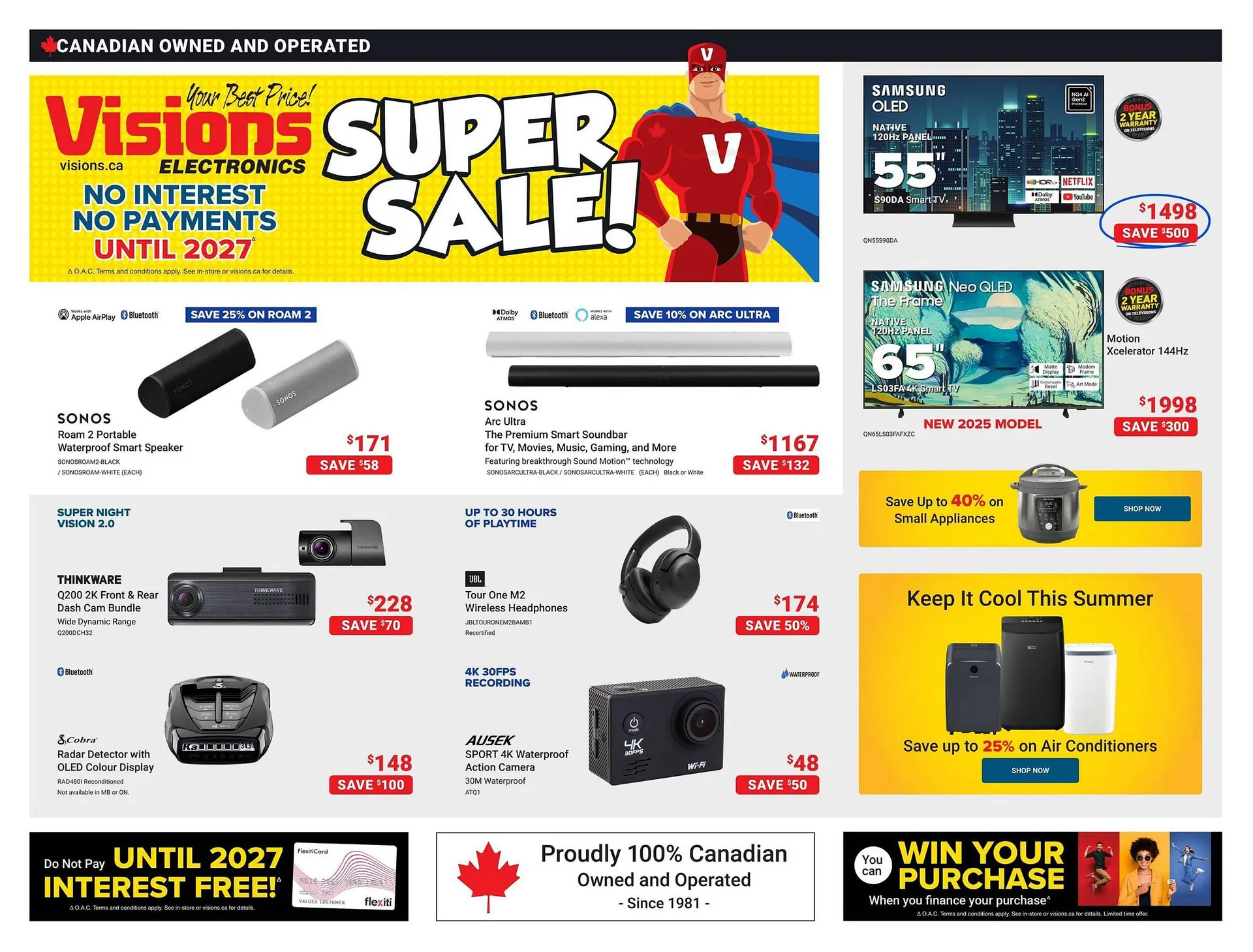 Visions Electronics flyer from June 6 to June 19 2025 - flyer page 1