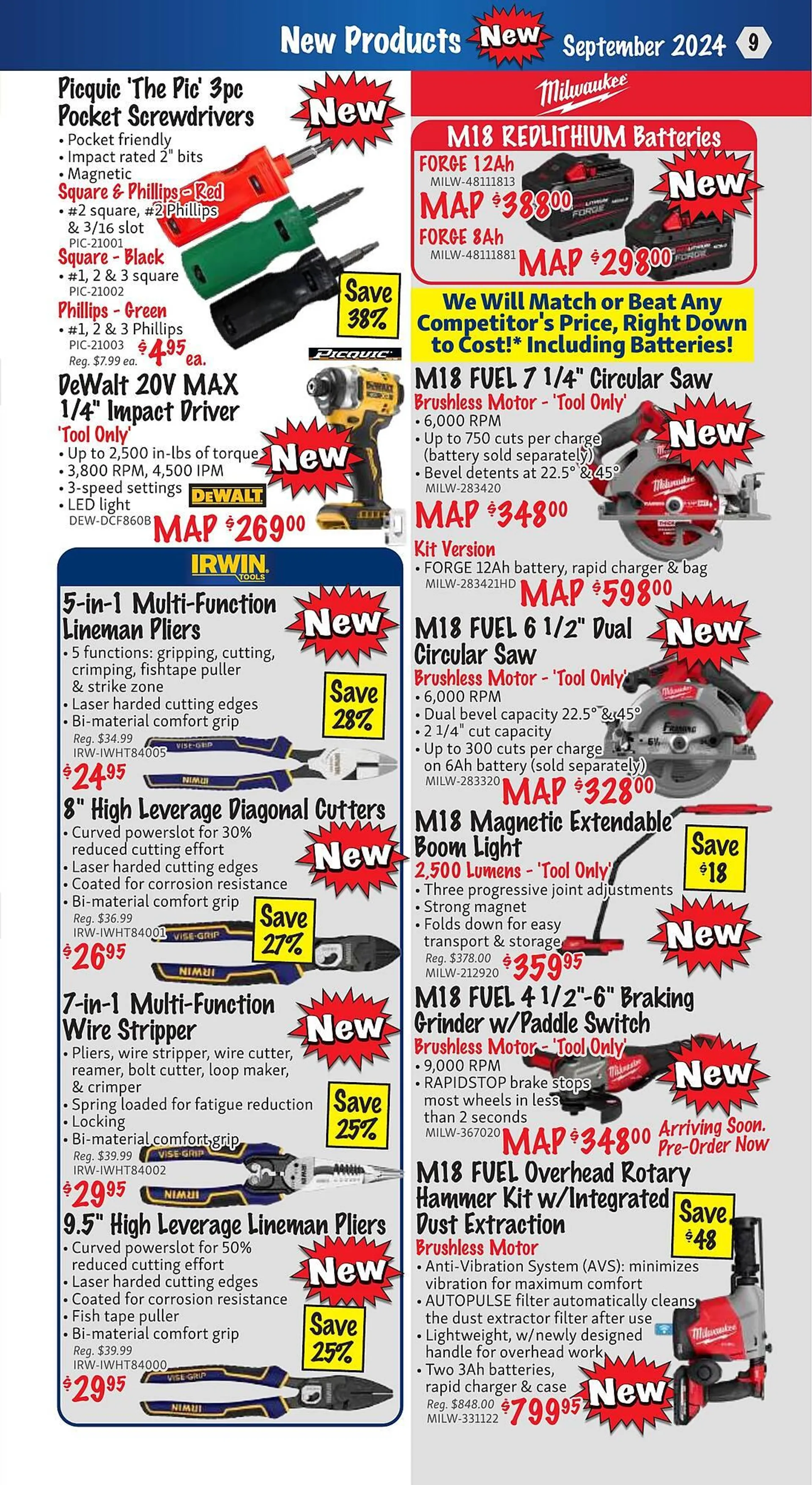 KMS Tools flyer from September 1 to September 30 2024 - flyer page 9