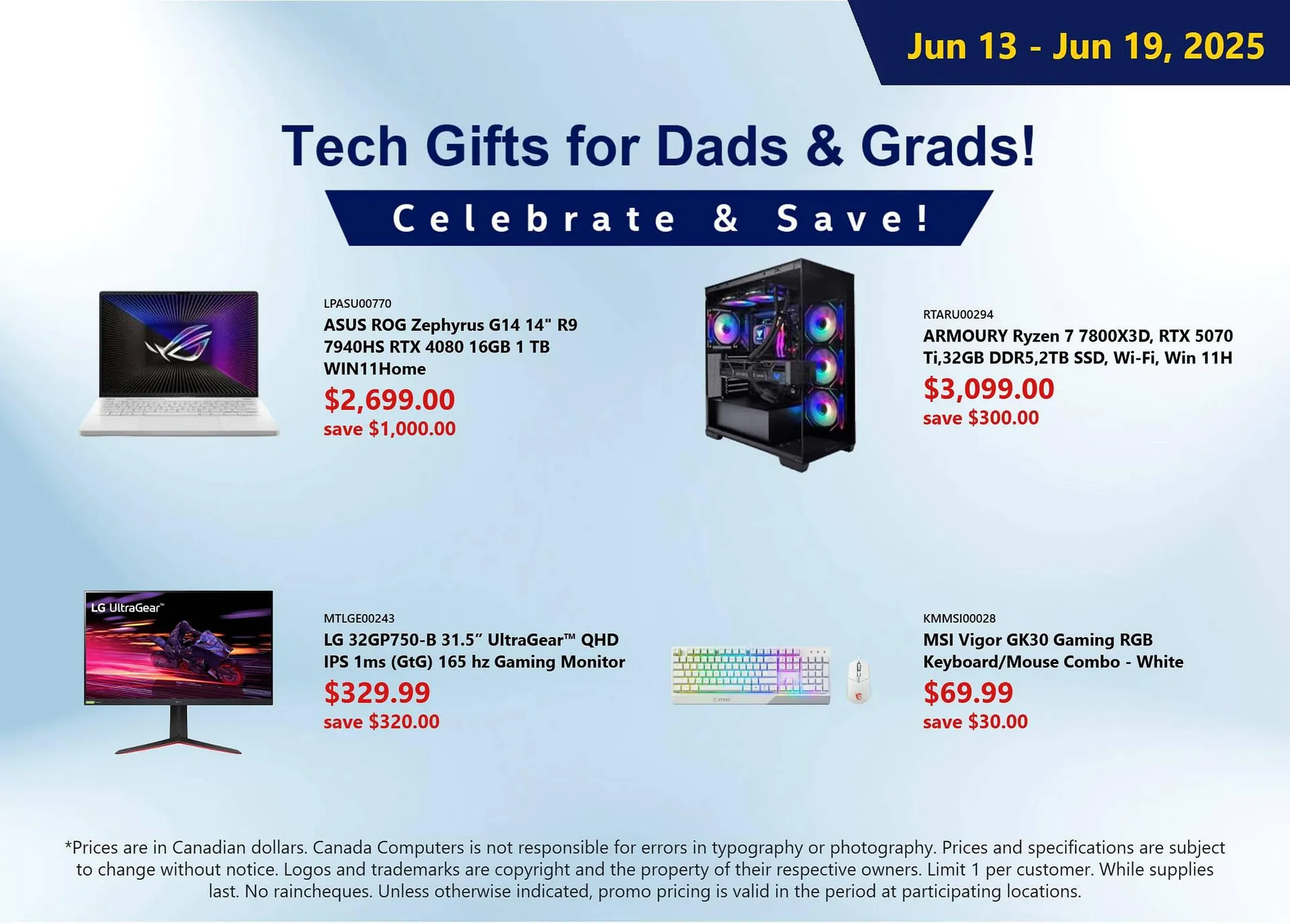 Canada Computers flyer from June 13 to June 19 2025 - flyer page 1