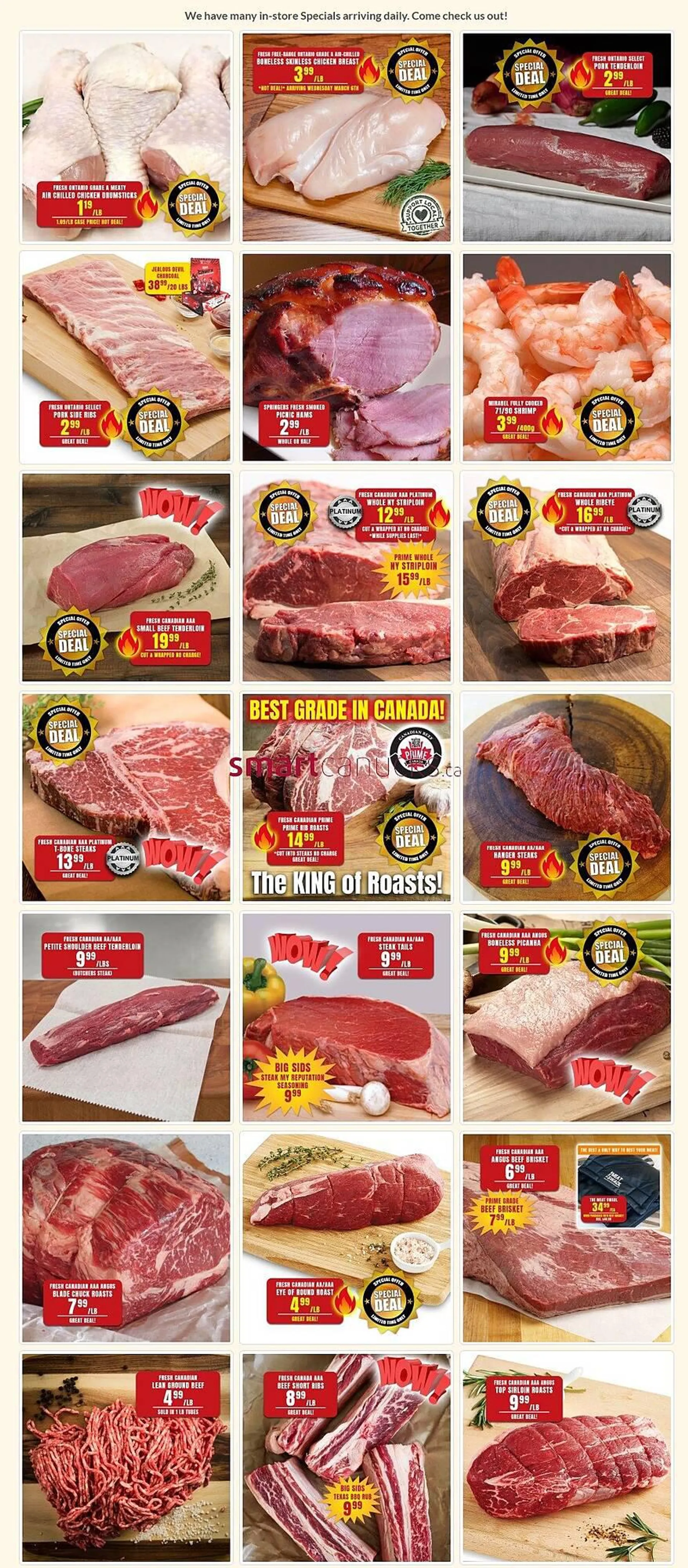 Roberts Fresh and Boxed Meats flyer from March 7 to March 13 2024 - flyer page 1