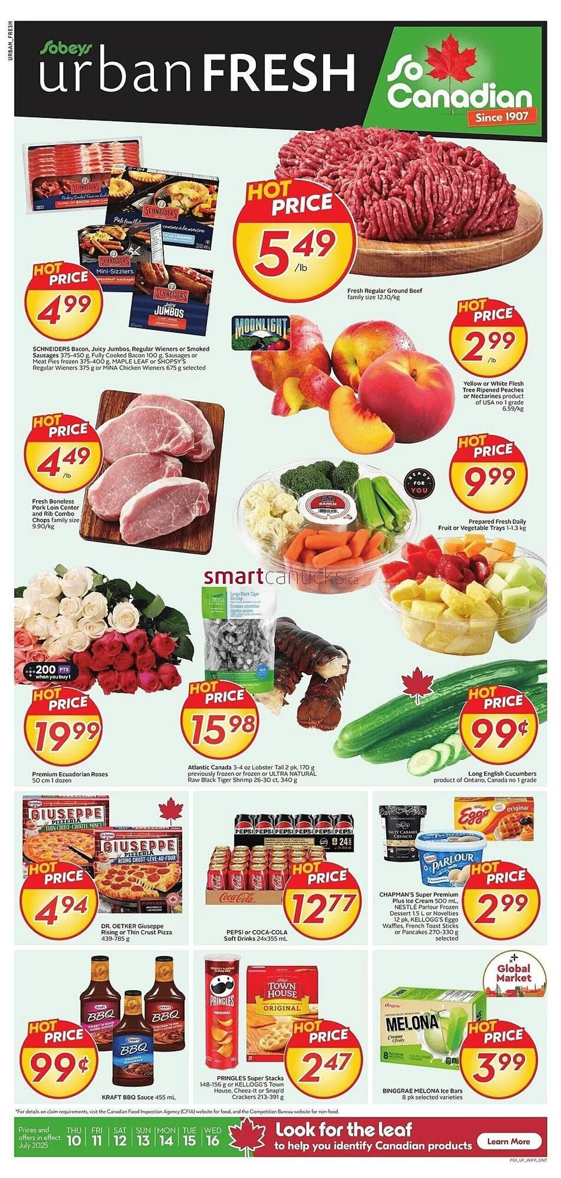 Sobeys flyer from July 10 to July 16 2025 - flyer page 1