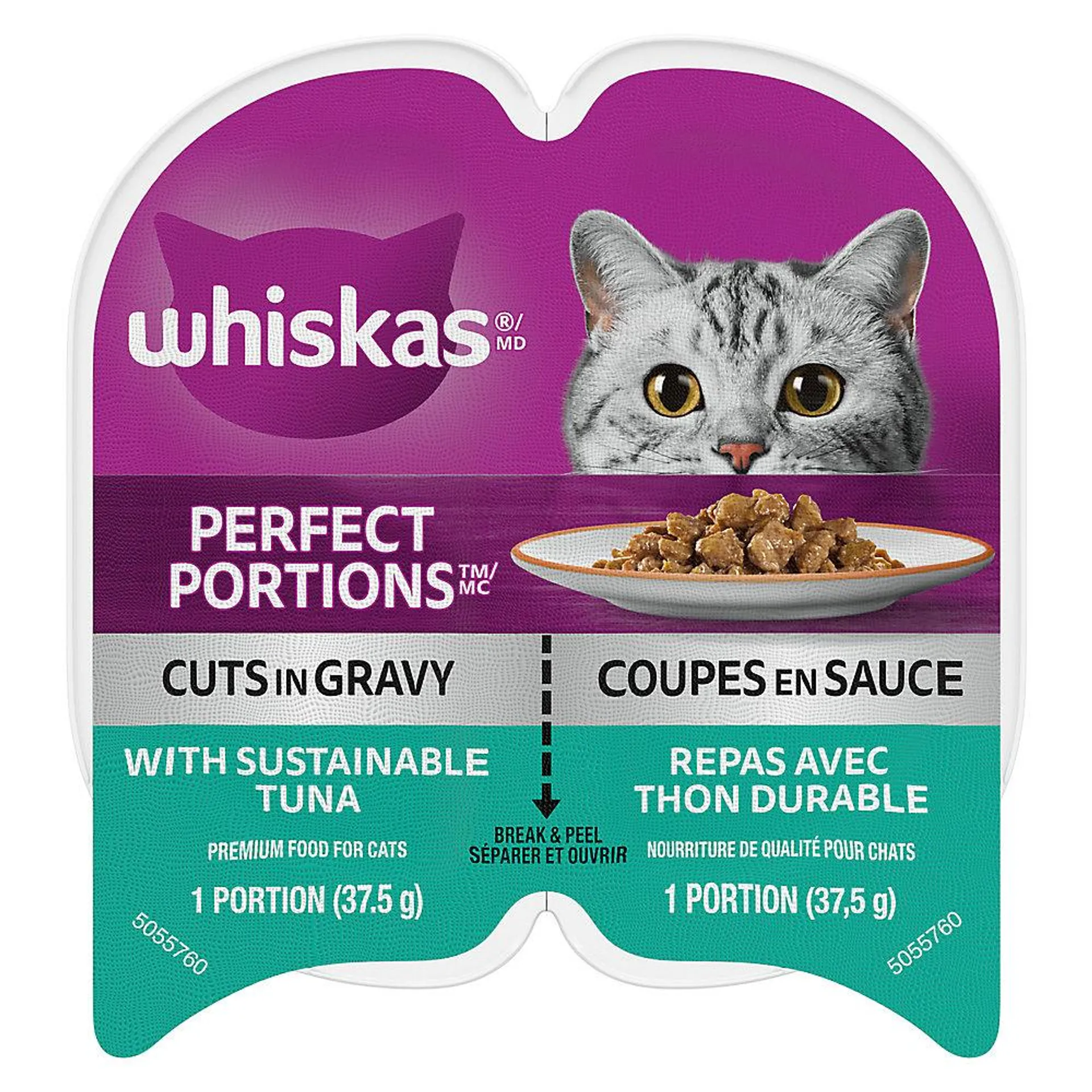 WHISKAS® Perfect Portions® Cuts In Gravy Cat Food - Tuna