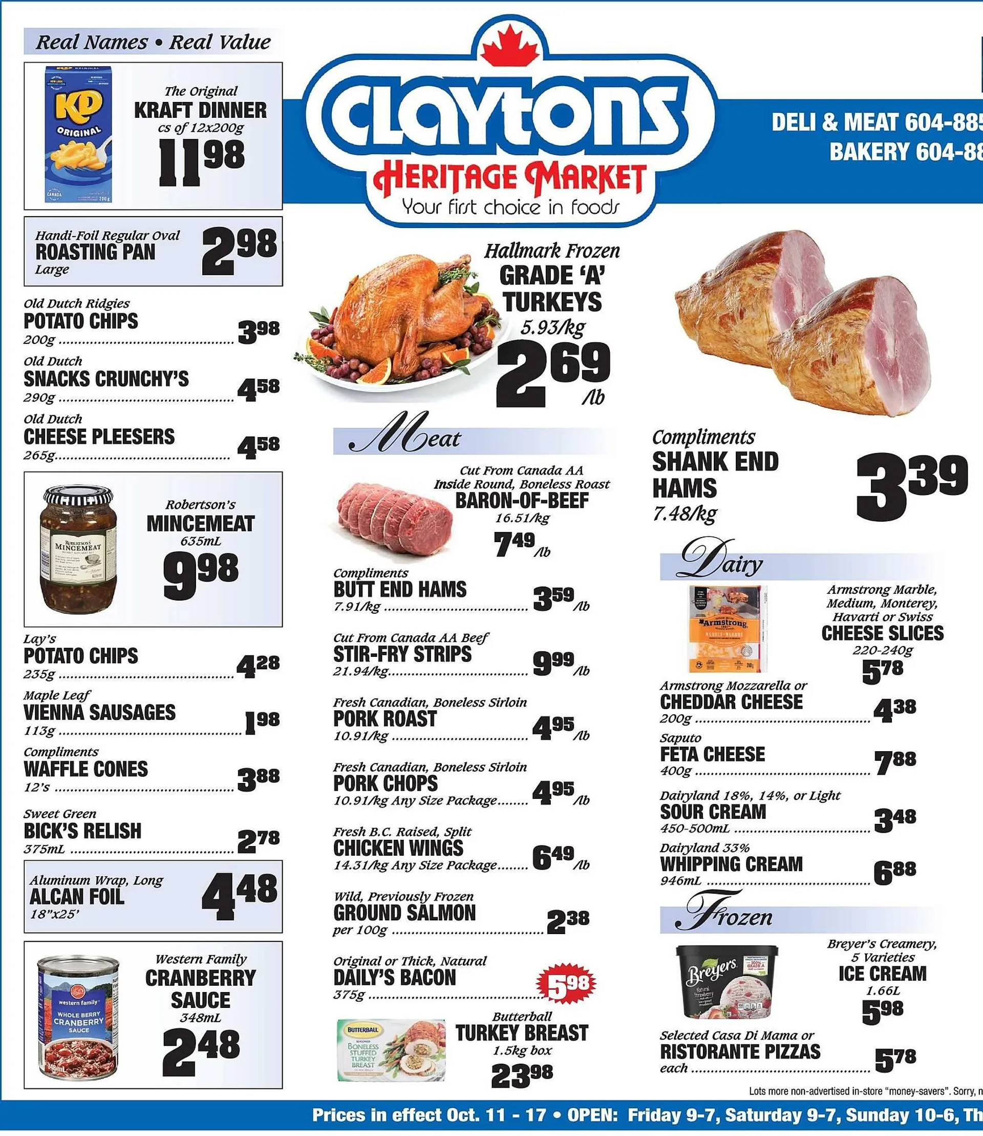 Claytons Heritage Market flyer - 1