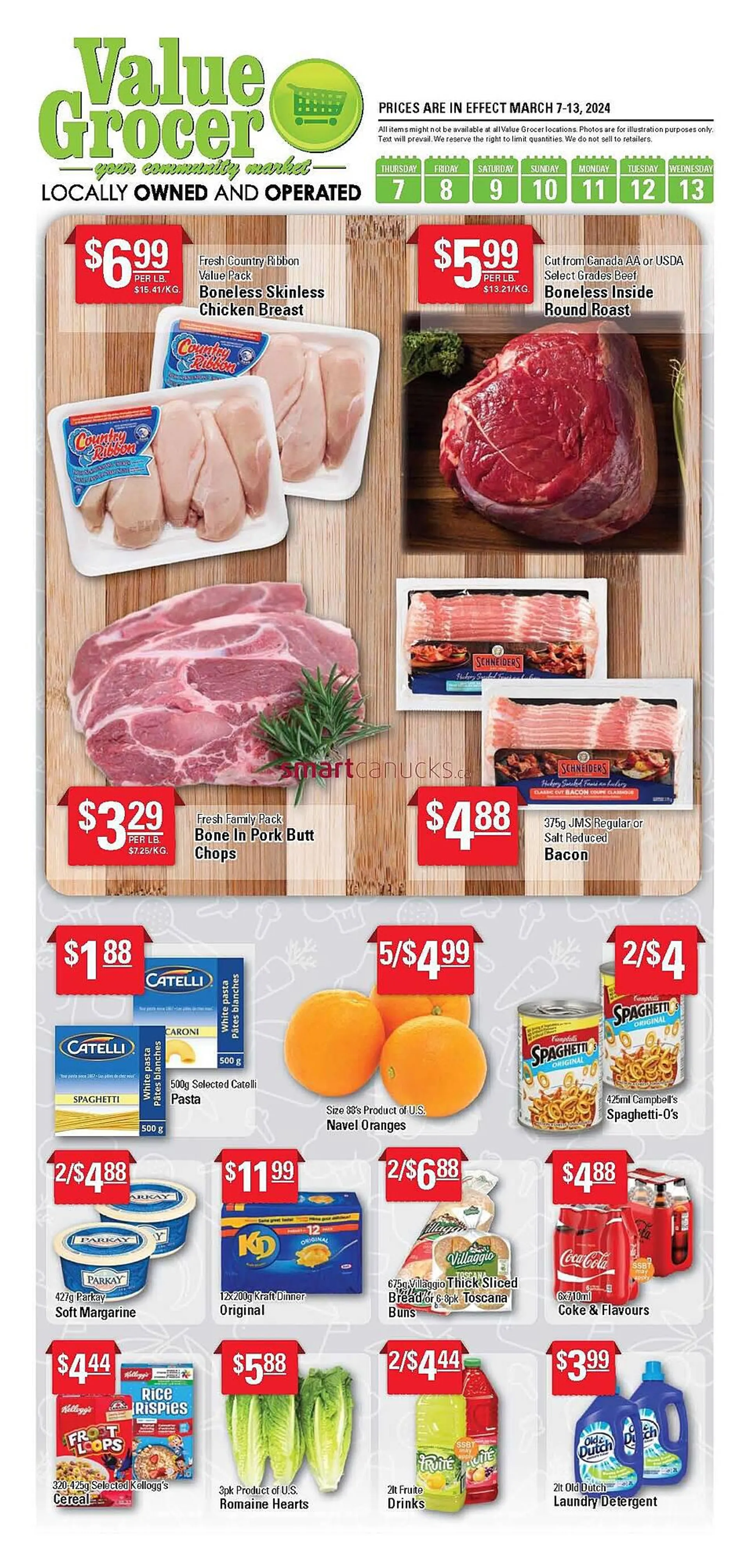 Value Grocer flyer from March 7 to March 13 2024 - flyer page 1